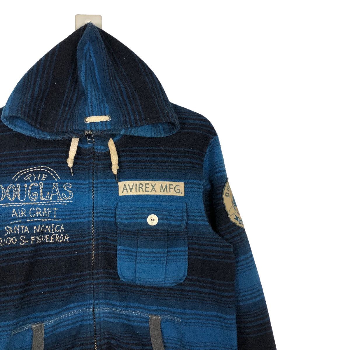 Japanese Brand 🔥Vintage Zipper Jacket Striped Avirex USA Mfg Military Size US M / EU 48-50 / 2 - 6 Thumbnail
