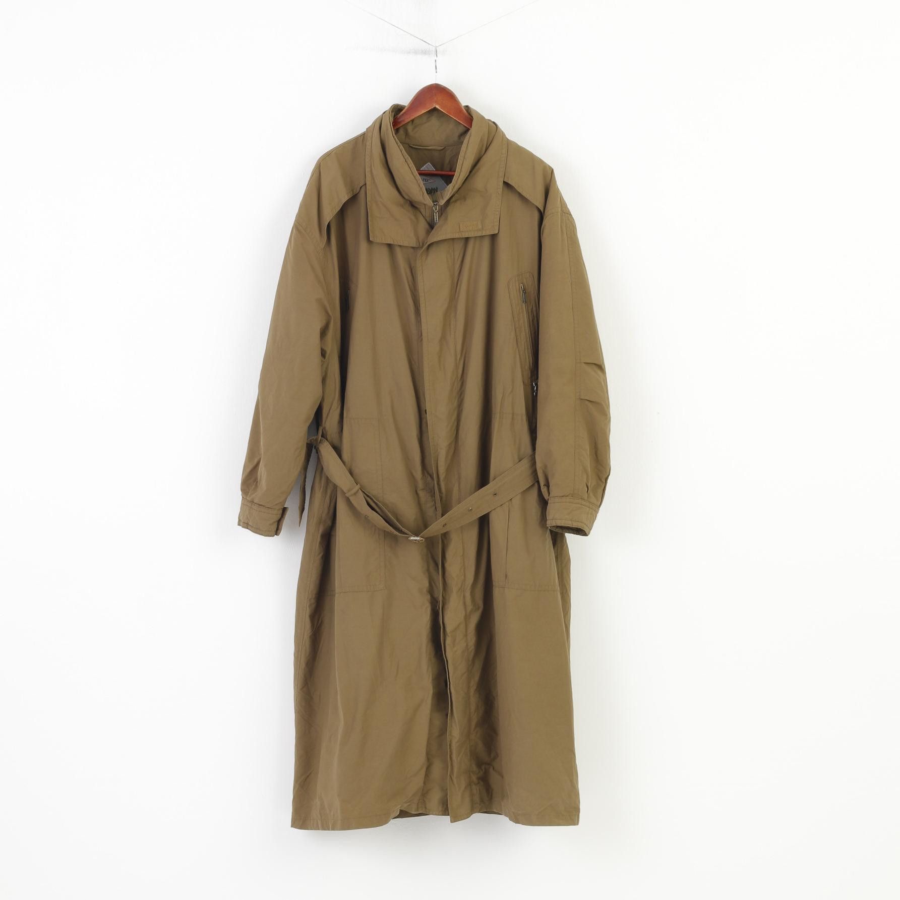 Bugatti Bugatti Men 52 XL Coat Khaki Cotton Full Zipper Vintage 0866 Size US XL / EU 56 / 4 - 2 Thumbnail