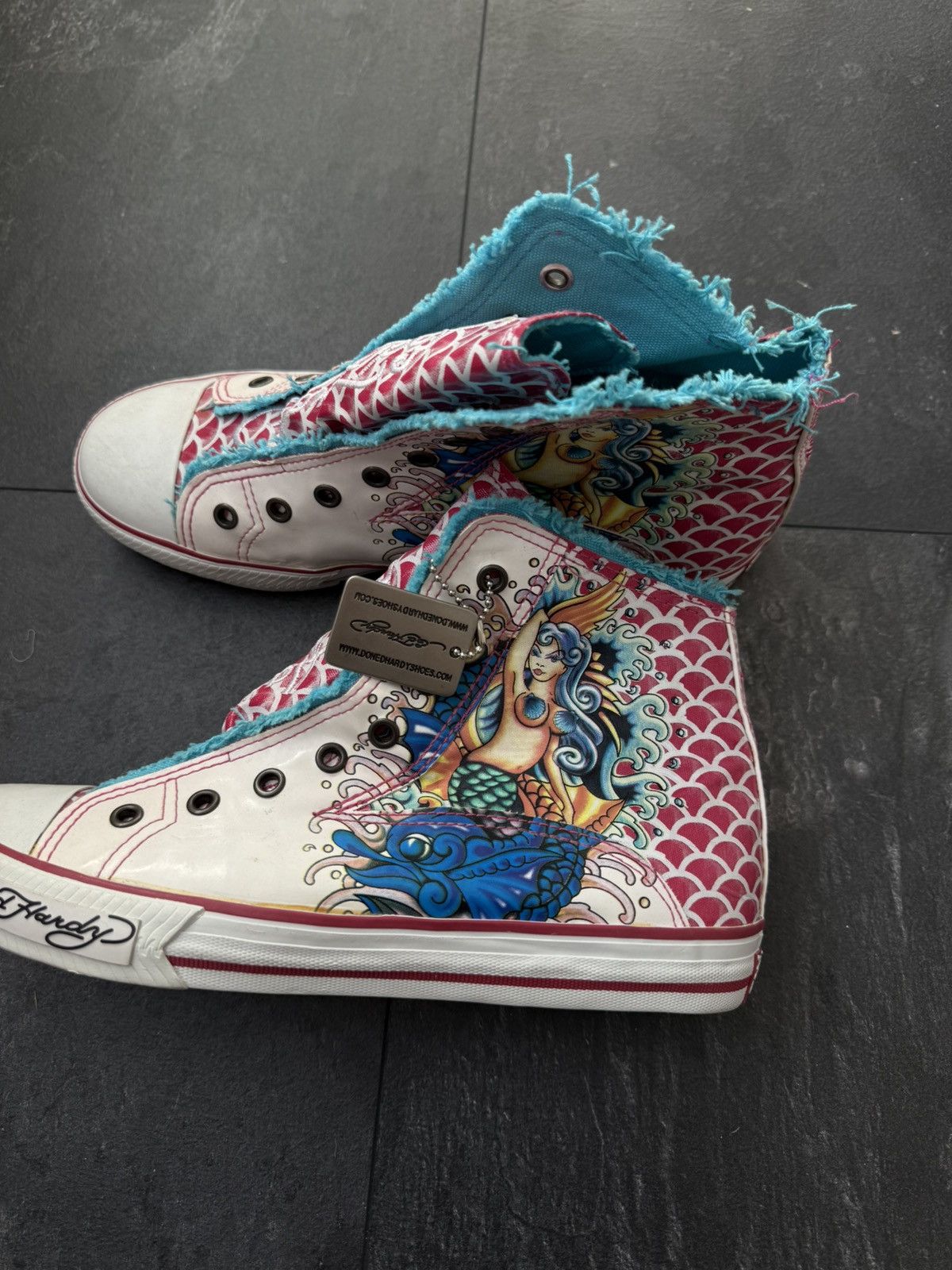Christian Audigier × Ed Hardy × Vintage Ed hardy vintage Y2K sneakers streetwear style Size US 8 / EU 41 - 9 Thumbnail