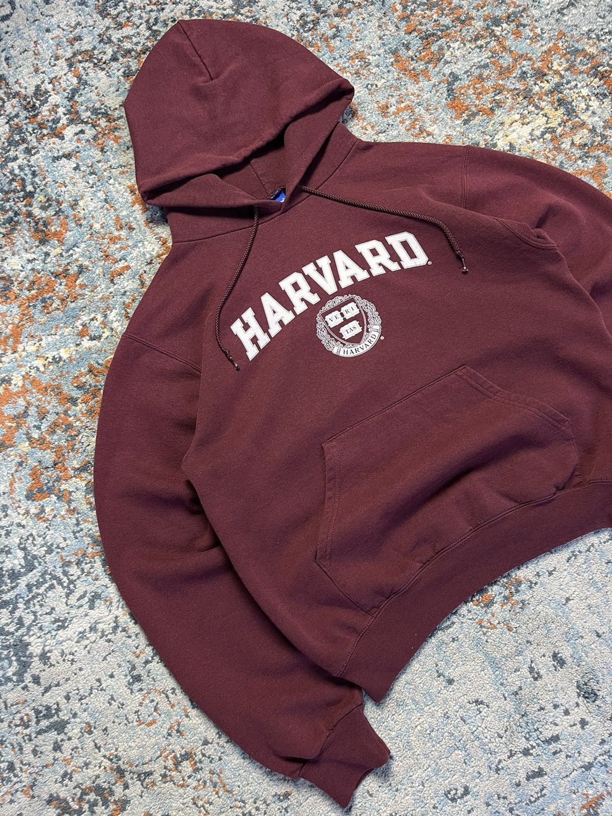 Champion × Vintage Vintage 90s Harvard college spellout champion hoodie Size US S / EU 44-46 / 1 - 2 Thumbnail