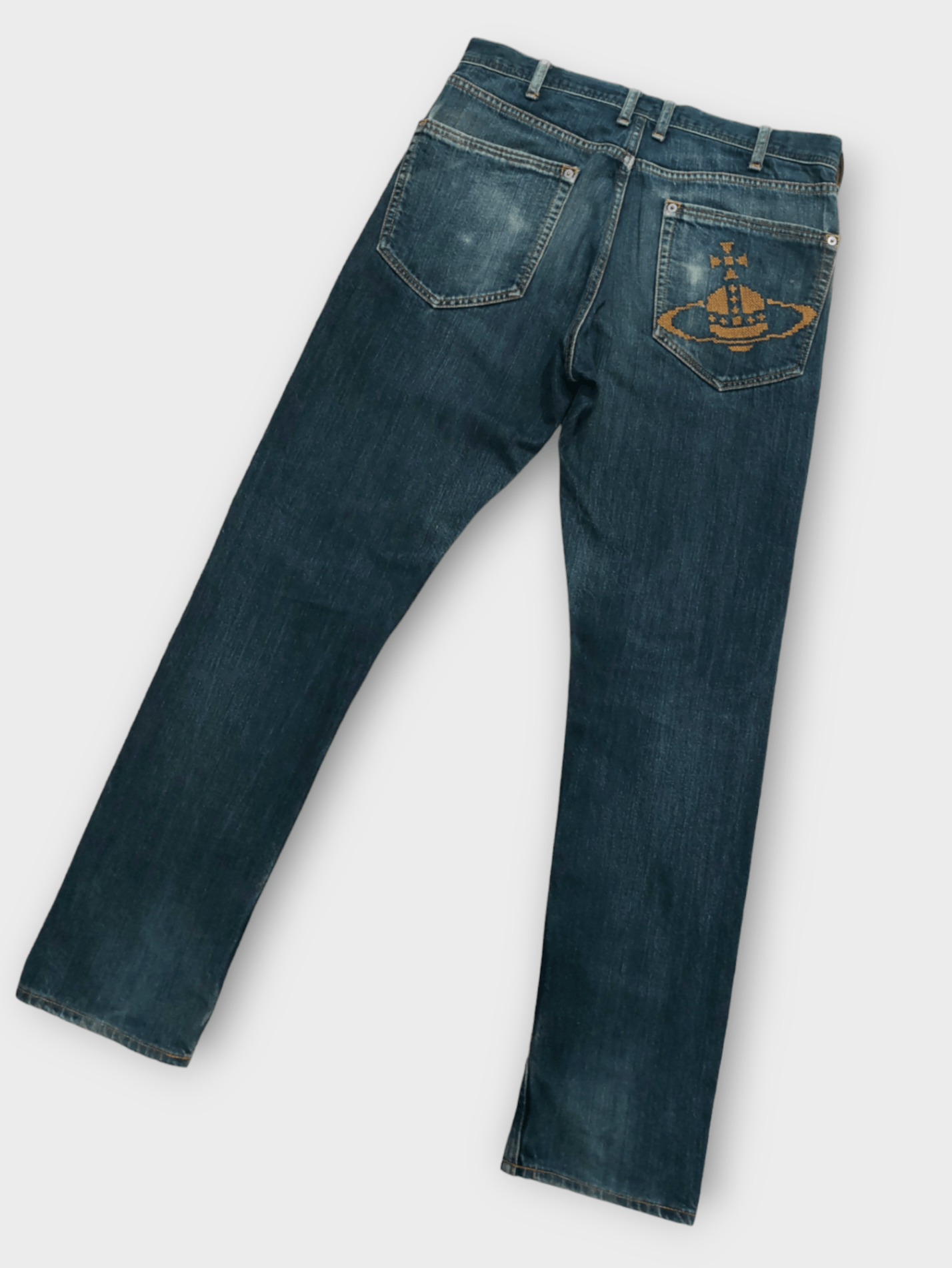 Vivienne Westwood Vivienne Westwood Orb Logo Denim Jeans | Grailed