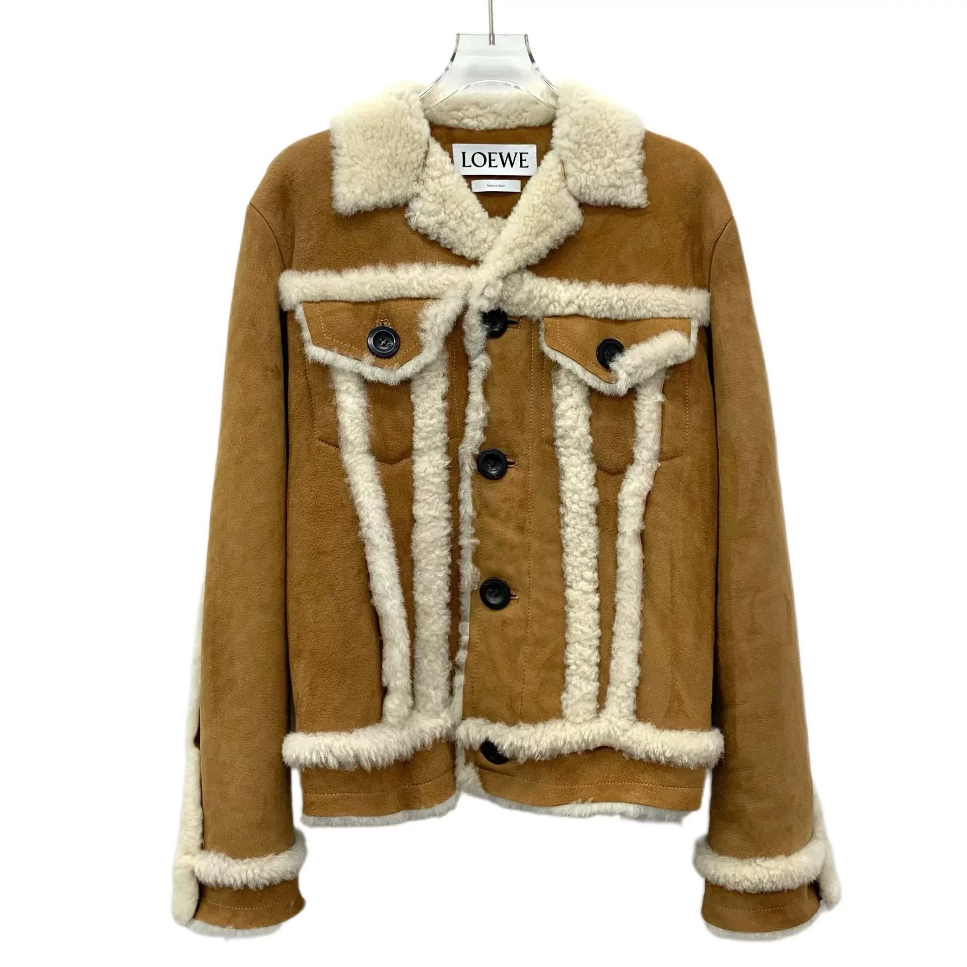 Loewe Loewe Shearling Collar Leather Jacket Size US M / EU 48-50 / 2 - 1 Thumbnail