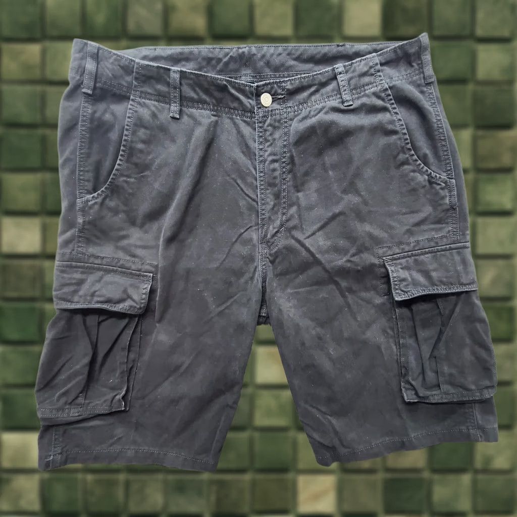 Levi's Levi's Cargo Shorts Mens 38 Relaxed Fit 11" Inseam Cargo Pocket Black Cotton Knit 90s Outdoor Mens Size US 38 / EU 54 - 1 Thumbnail