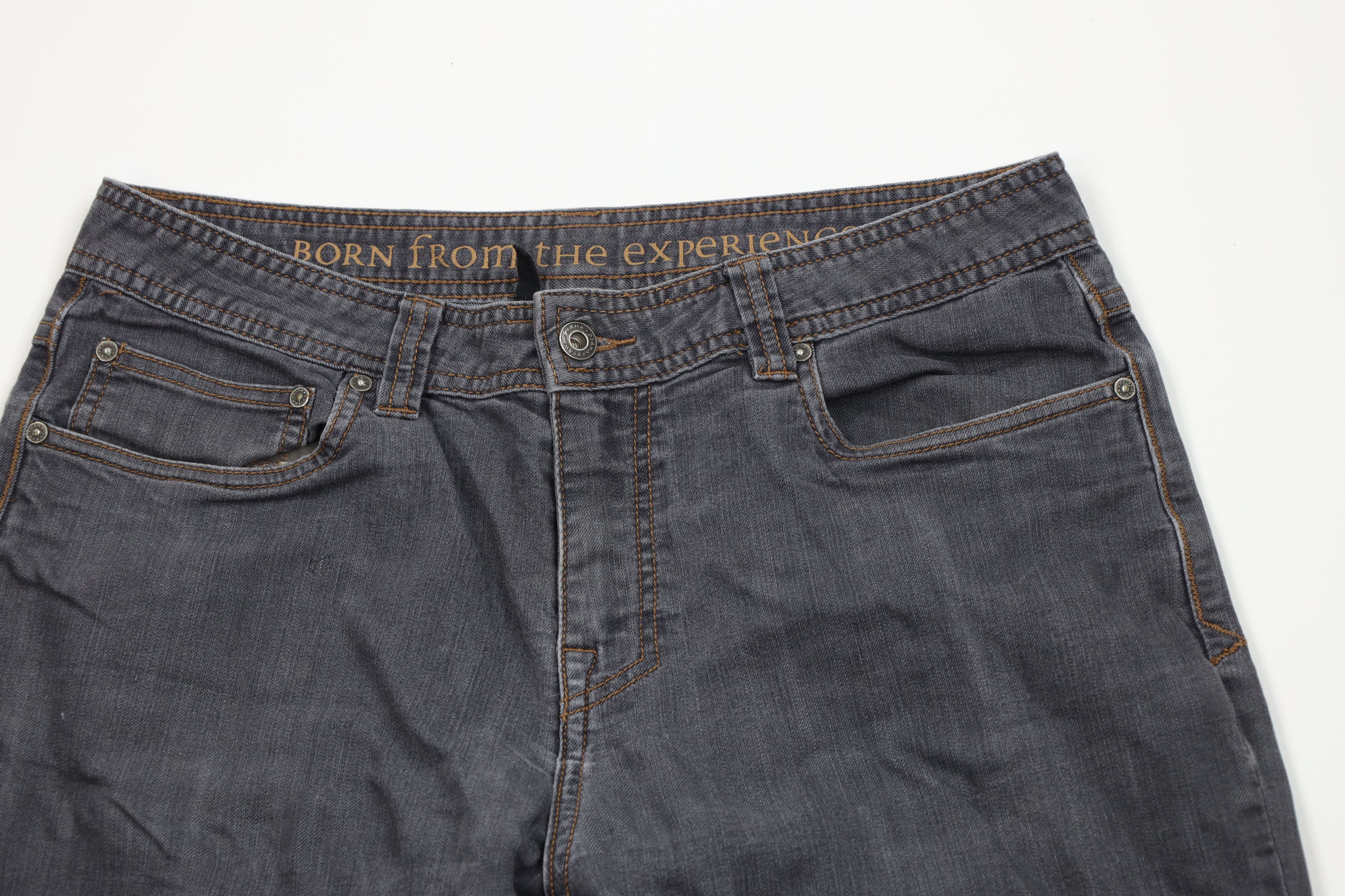 Prana prAna Breathe Faded Organic Cotton Straight Leg Jeans Black Size US 34 / EU 50 - 2 Thumbnail