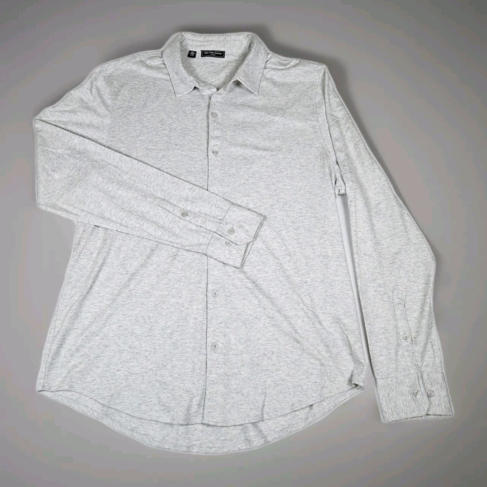 Saks Fifth Avenue Saks Fifth Avenue Jersey Button Front Shirt Size US XL / EU 56 / 4 - 10 Thumbnail