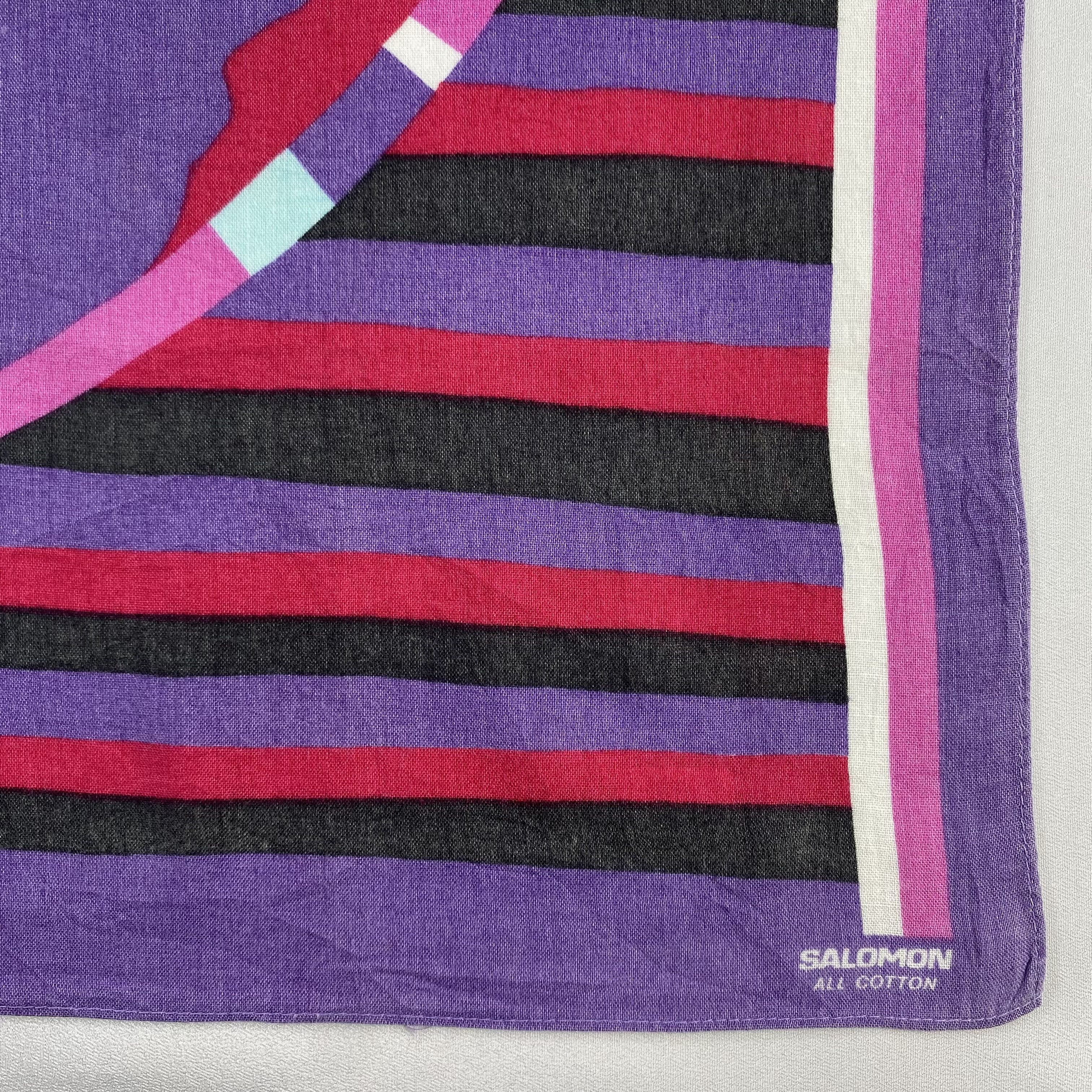 Salomon × Vintage Salomon Handkerchief / Neckerchief / Bandana-P1491 Size ONE SIZE - 3 Thumbnail