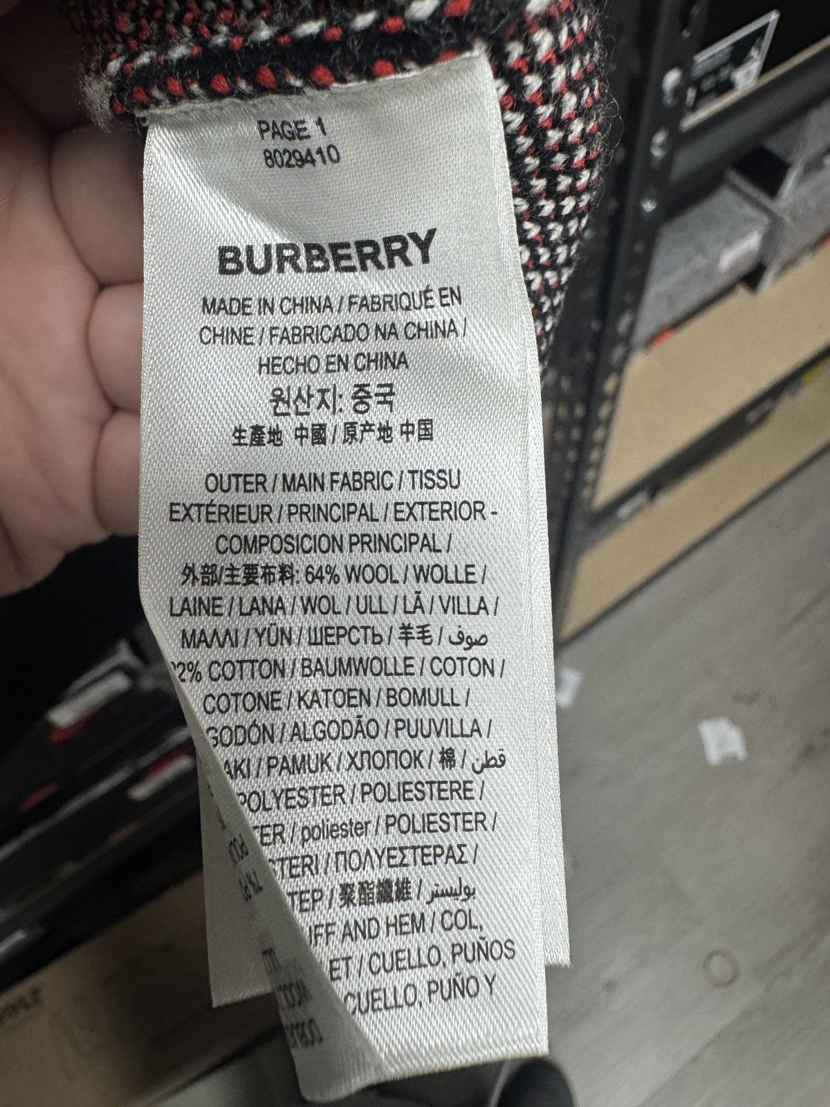 Burberry Burberry Zebra Jacquard Logo Knitted Sweater Size US S / EU 44-46 / 1 - 4 Thumbnail