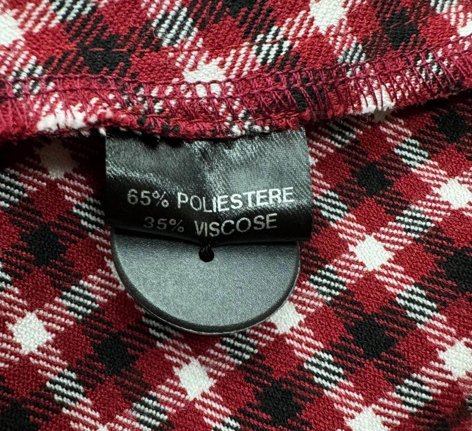 Other Poustovit Check Pleated Patchwork Skirt Viscose size 42 Size 28" / US 6 / IT 42 - 9 Thumbnail