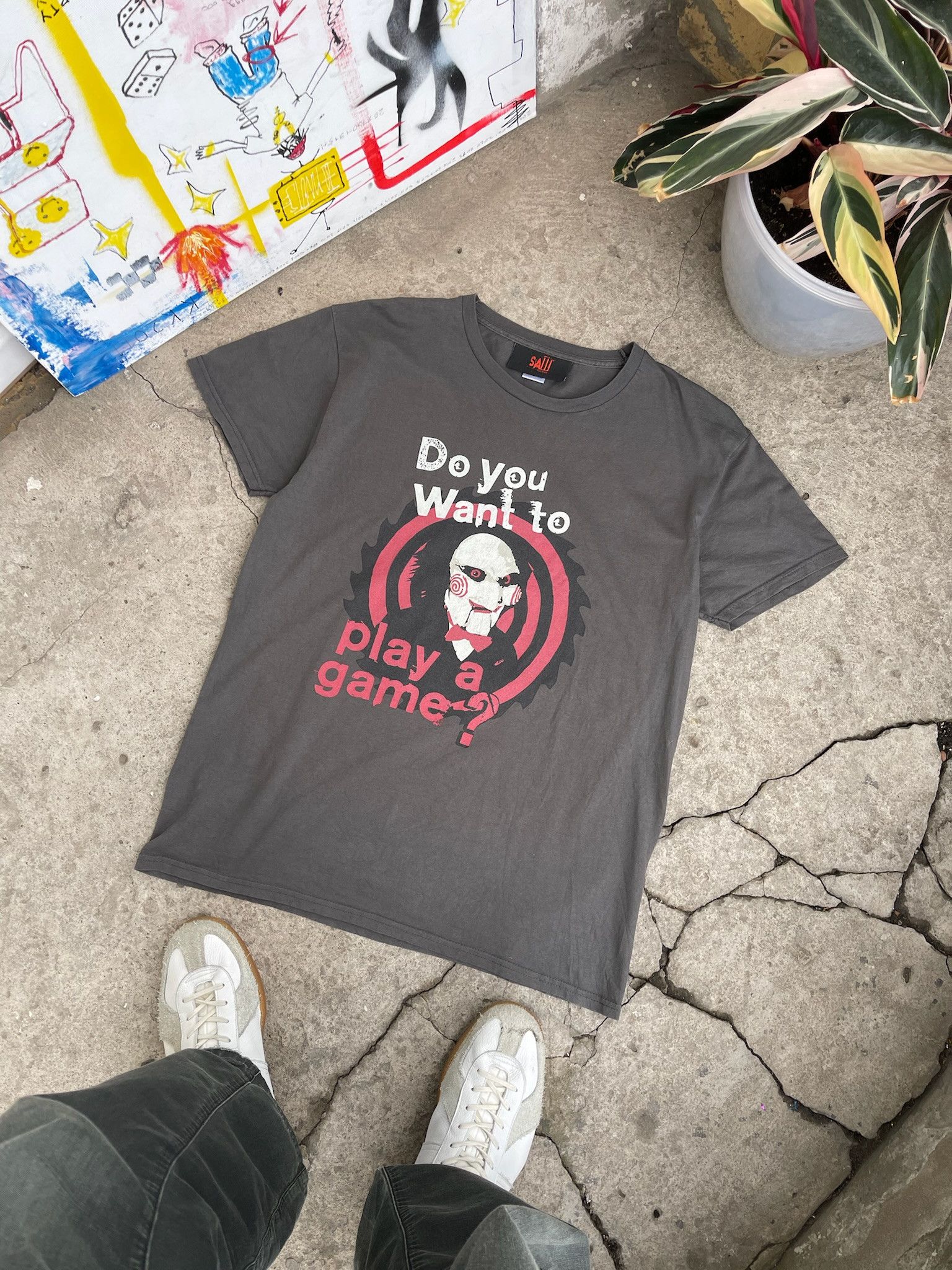 Vintage Saw Movie Promo Tee Shirt vintage horror style Size US L / EU 52-54 / 3 - 1 Thumbnail
