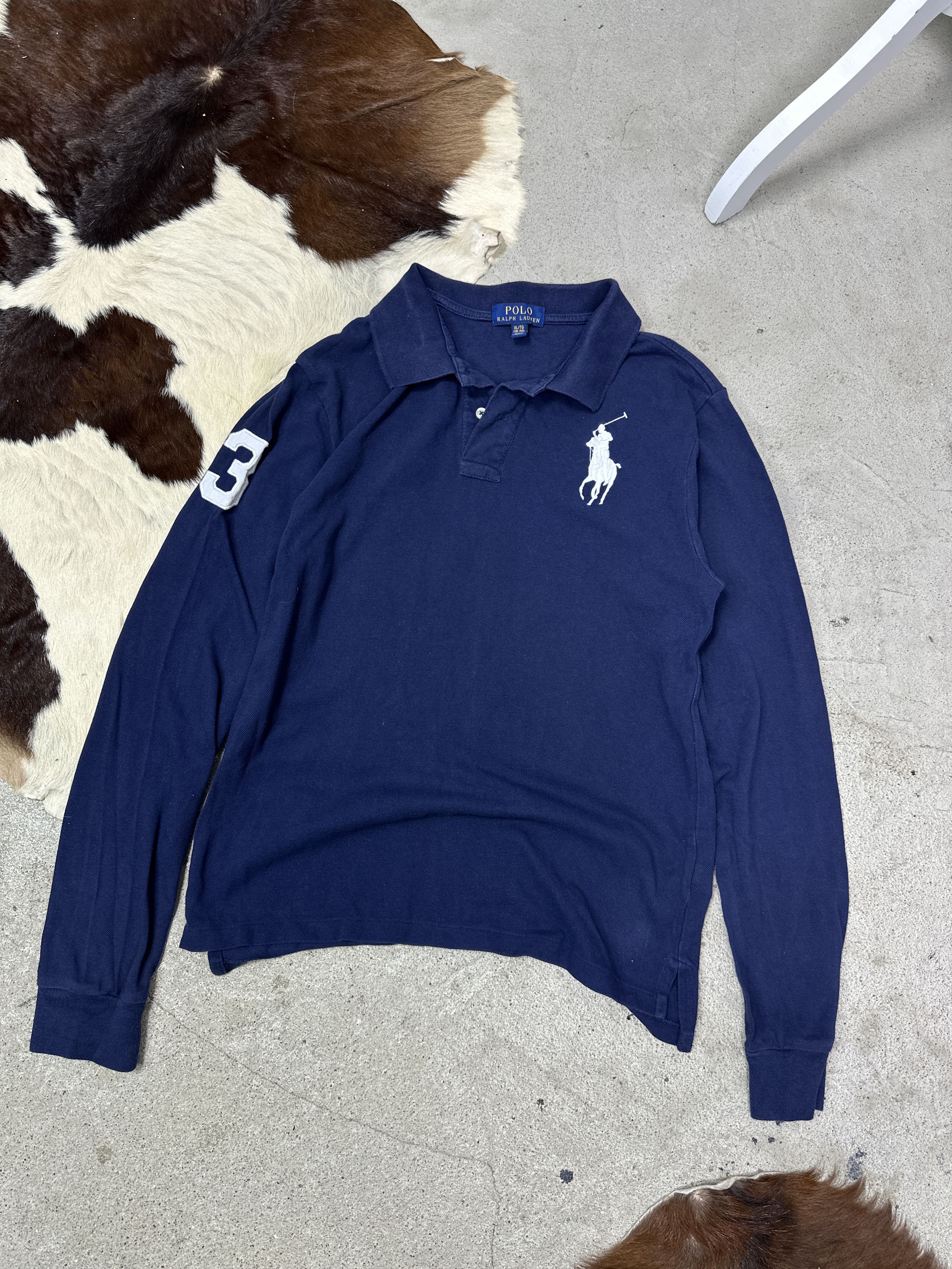 Polo Ralph Lauren Vintage Streetwear Polo Ralph Lauren Big Pony Longsleeve 00s Size US XL / EU 56 / 4 - 1 Thumbnail
