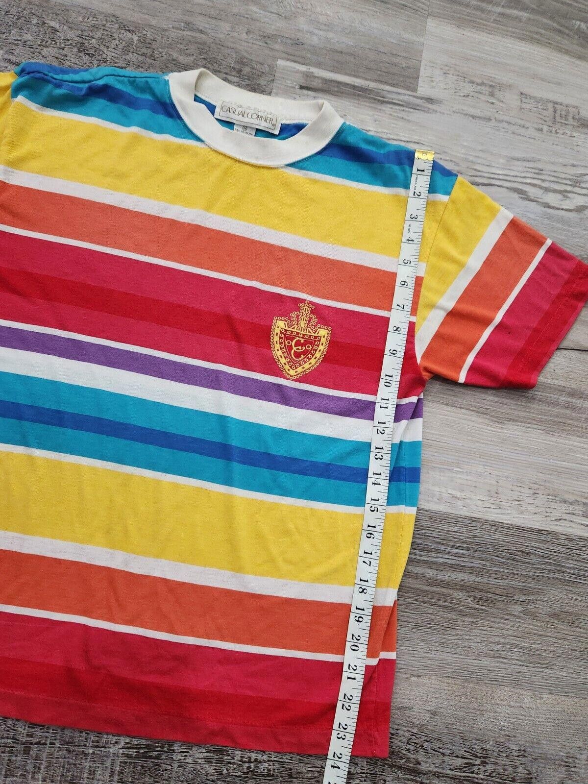 Designer Vintage Casual Corner Shirt Medium Crew Neck Embroidered Size M / US 6-8 / IT 42-44 - 8 Thumbnail