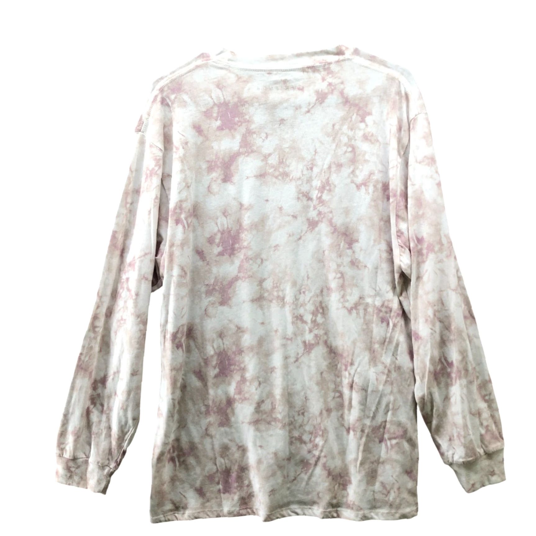 Pinko Friends Long Sleeve T Shirt Mens XL Tie Dye Crewneck Pink White Mauve Colorful 90s Logo Shirt Size US XL / EU 56 / 4 - 2 Thumbnail