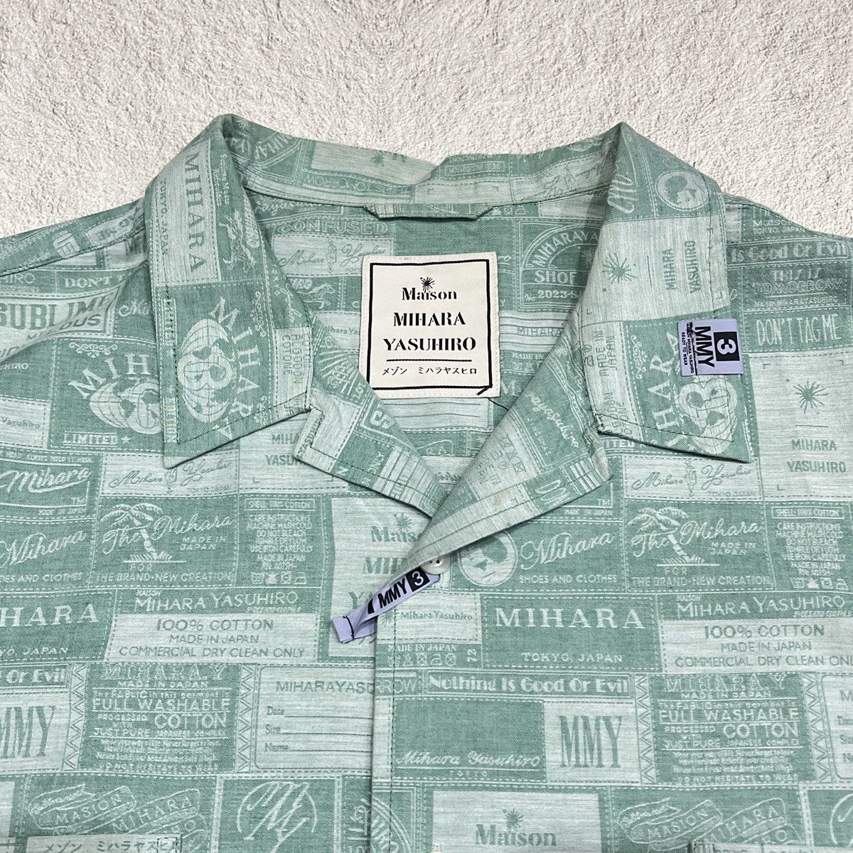 Maison MIHARA YASUHIRO Maison Mihara Yasuhiro MMY Jacquard Classic Pattern Shirt Size US XXL / EU 58 / 5 - 4 Thumbnail