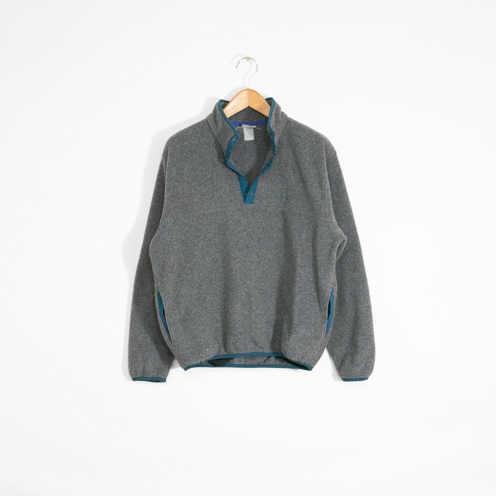 L.L. Bean Vintage LL Bean Fleece Sweater Mens Large - Quarter Snap Size US L / EU 52-54 / 3 - 1 Thumbnail