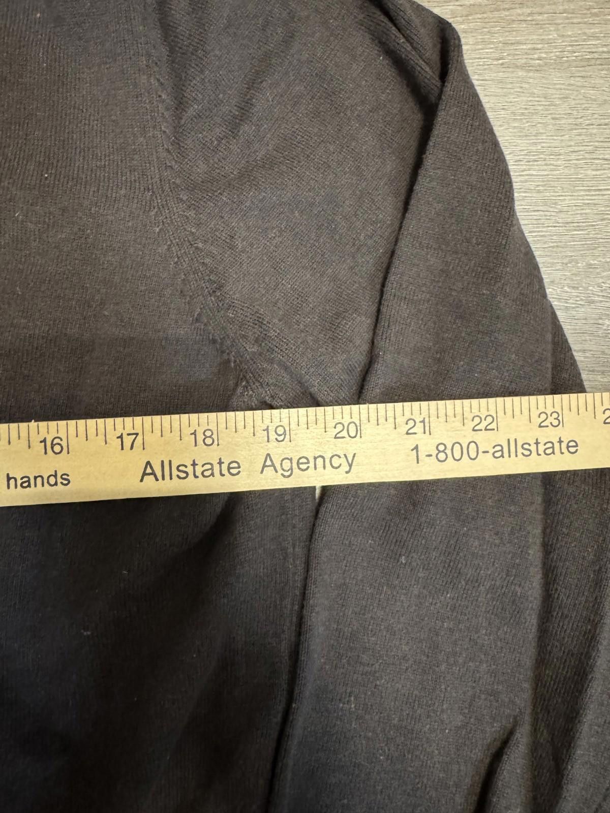 Massimo Dutti Massimo Dutti - Cotton Cashmere Blend Knit Brown V-Neck Size US XXL / EU 58 / 5 - 8 Thumbnail