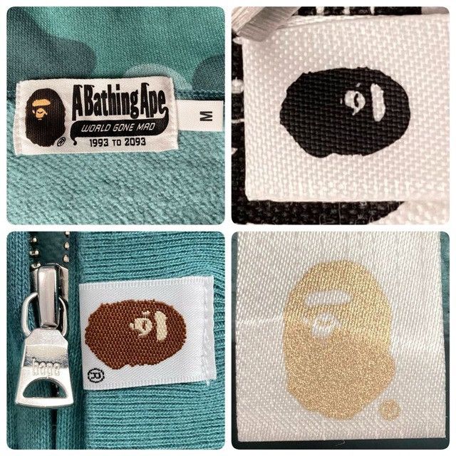 Bape BAPE Head full zip hoodie green camo a bathing ape Size US M / EU 48-50 / 2 - 8 Thumbnail