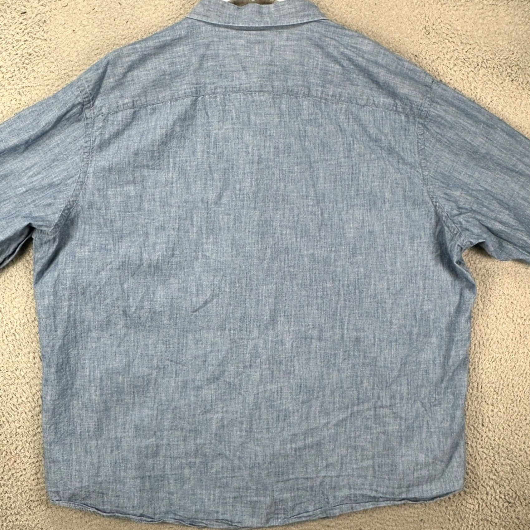 UNTUCKit UNTUCKit Shirt Button Up Men 3XL Big Tall Blue Long Sleeve Pocket Outdoor Casual Shirt Size US XXL / EU 58 / 5 - 3 Thumbnail