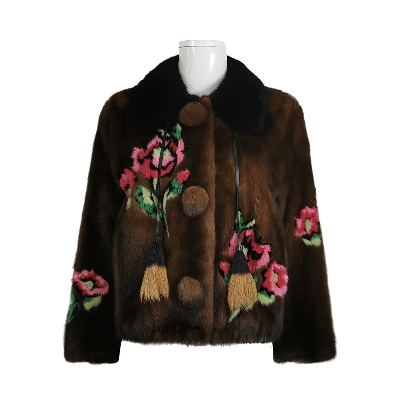 Prada Prada Floral Mink Fur Coat Size 40 Size S / US 4 / IT 40 - 1 Thumbnail