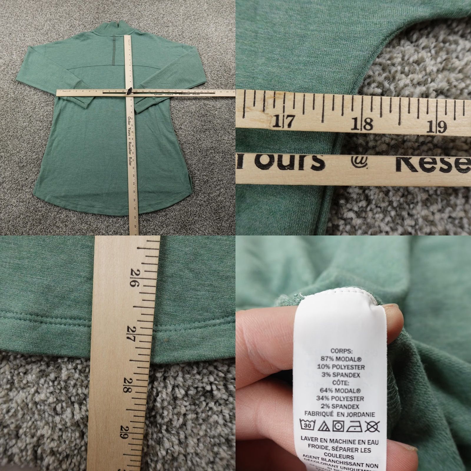 Vintage L.L. Bean Pullover Womens S Green Mock Neck Sweatshirt Outdoor Size S / US 4 / IT 40 - 8 Thumbnail