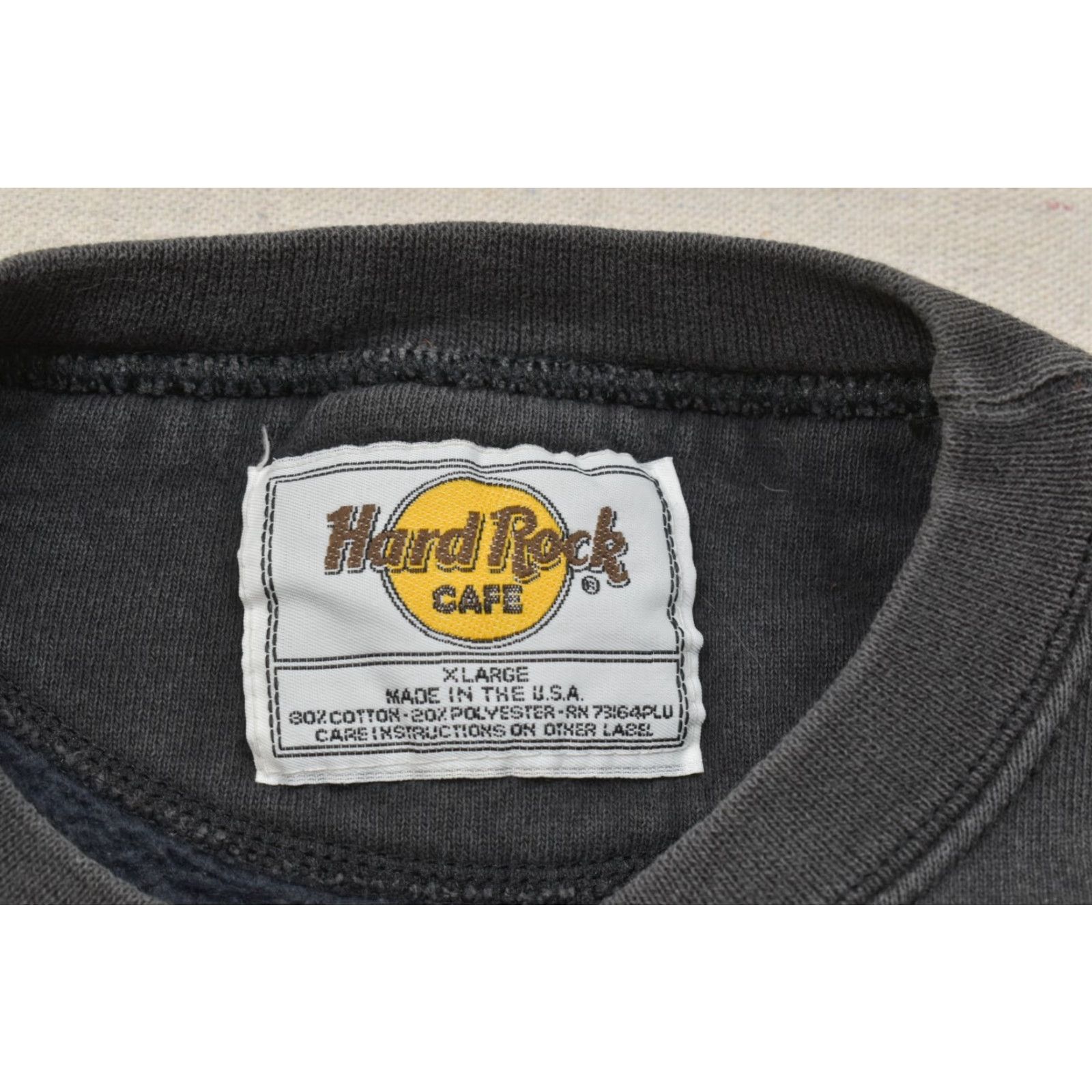 Hard Rock Cafe VINTAGE Hard Rock Cafe Washington DC Crewneck Sweater Black XL Men Pullover Long Sleeve Crew Neck Knit Winter Fall Size US XL / EU 56 / 4 - 6 Thumbnail