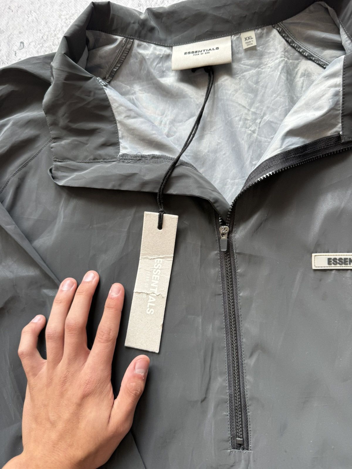 Fear of God FEAR OF GOD ESSENTIALS NYLON JACKET HALF ZIP Size US XXL / EU 58 / 5 - 4 Thumbnail