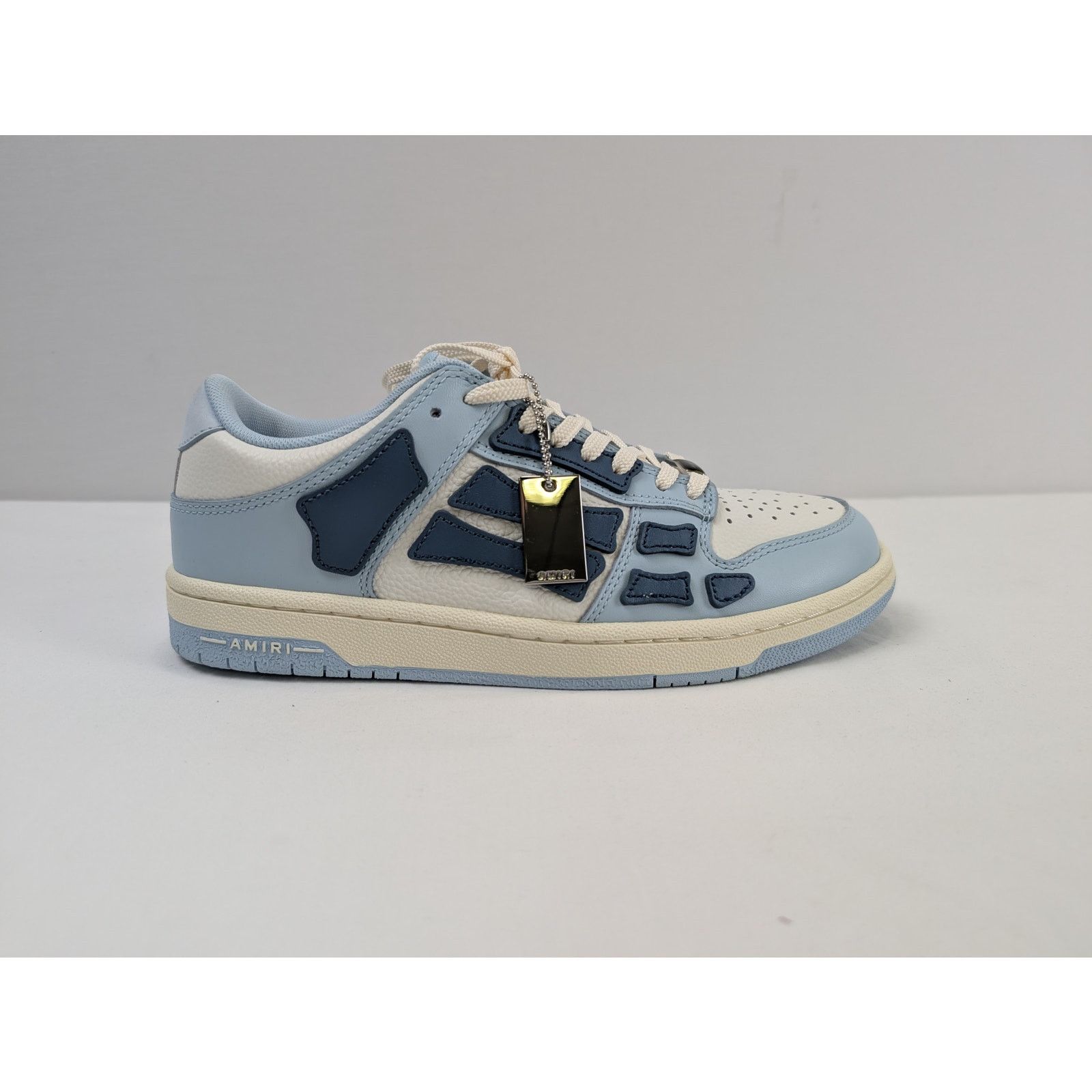 Amiri o1rshd1 Skel Top Low / Skeleton Low Top Sneakers Baby Blue Size US 7 / EU 40 - 3 Thumbnail