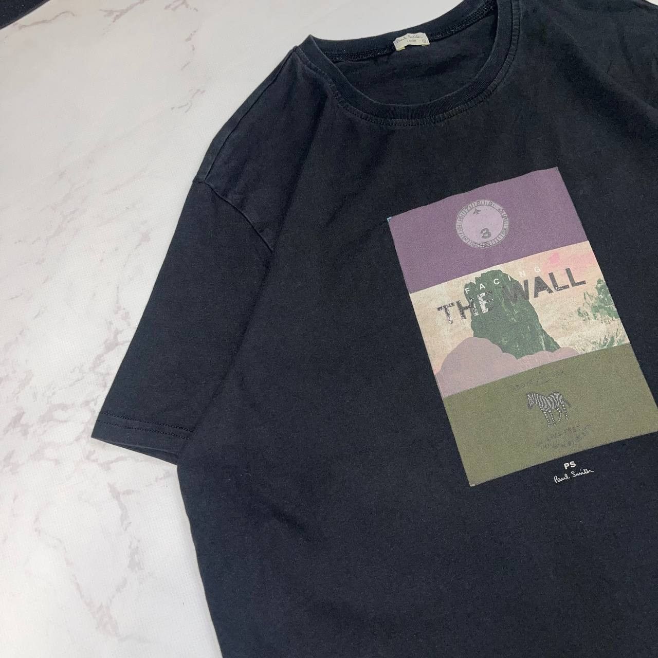 Paul Smith Paul Smith Zebra Print Organic Cotton T-Shirt Tee Black Size US L / EU 52-54 / 3 - 3 Thumbnail