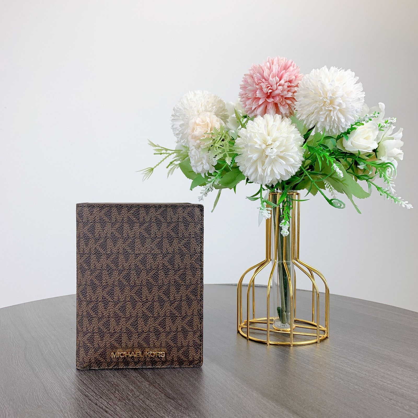Michael Kors Michael Kors 35F2GTVN2B Logo Passport Wallet IN Brown Size ONE SIZE - 1 Thumbnail