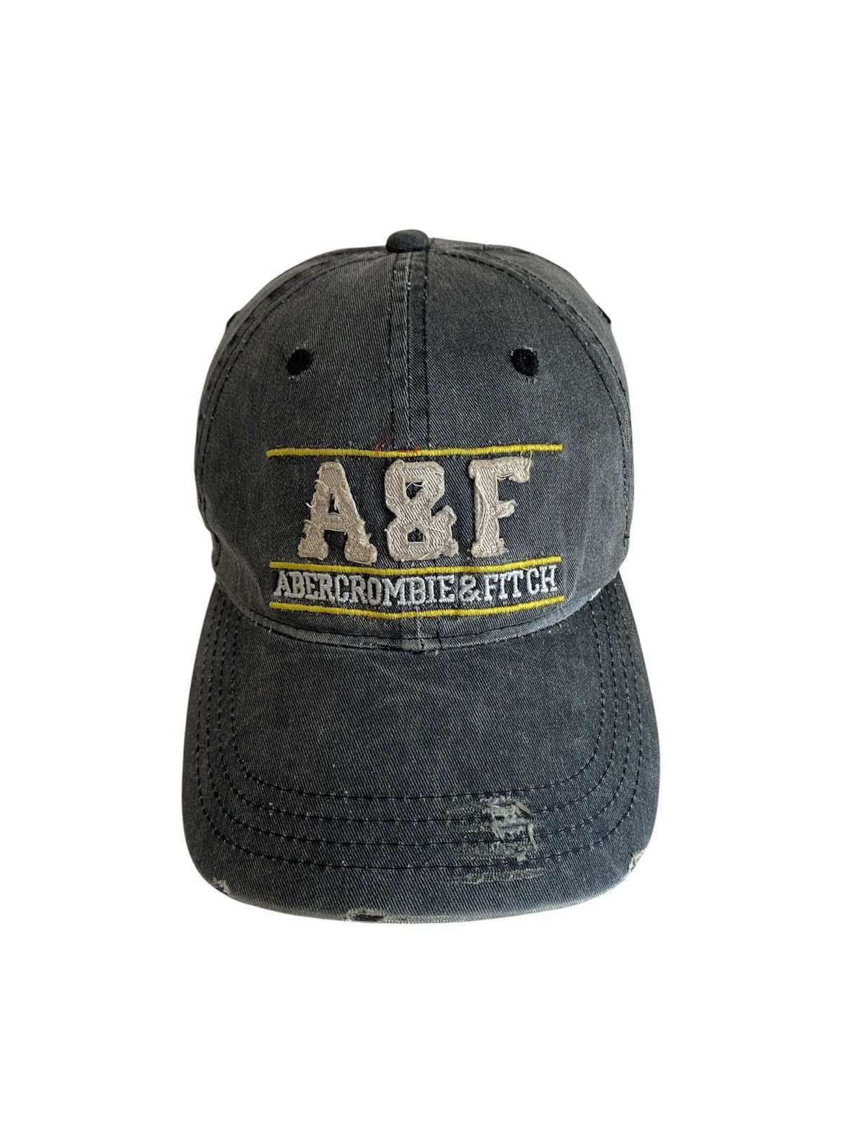 Abercrombie & Fitch 00s Abercrombie & Fitch Distressed Denim Cap Size ONE SIZE - 1 Thumbnail