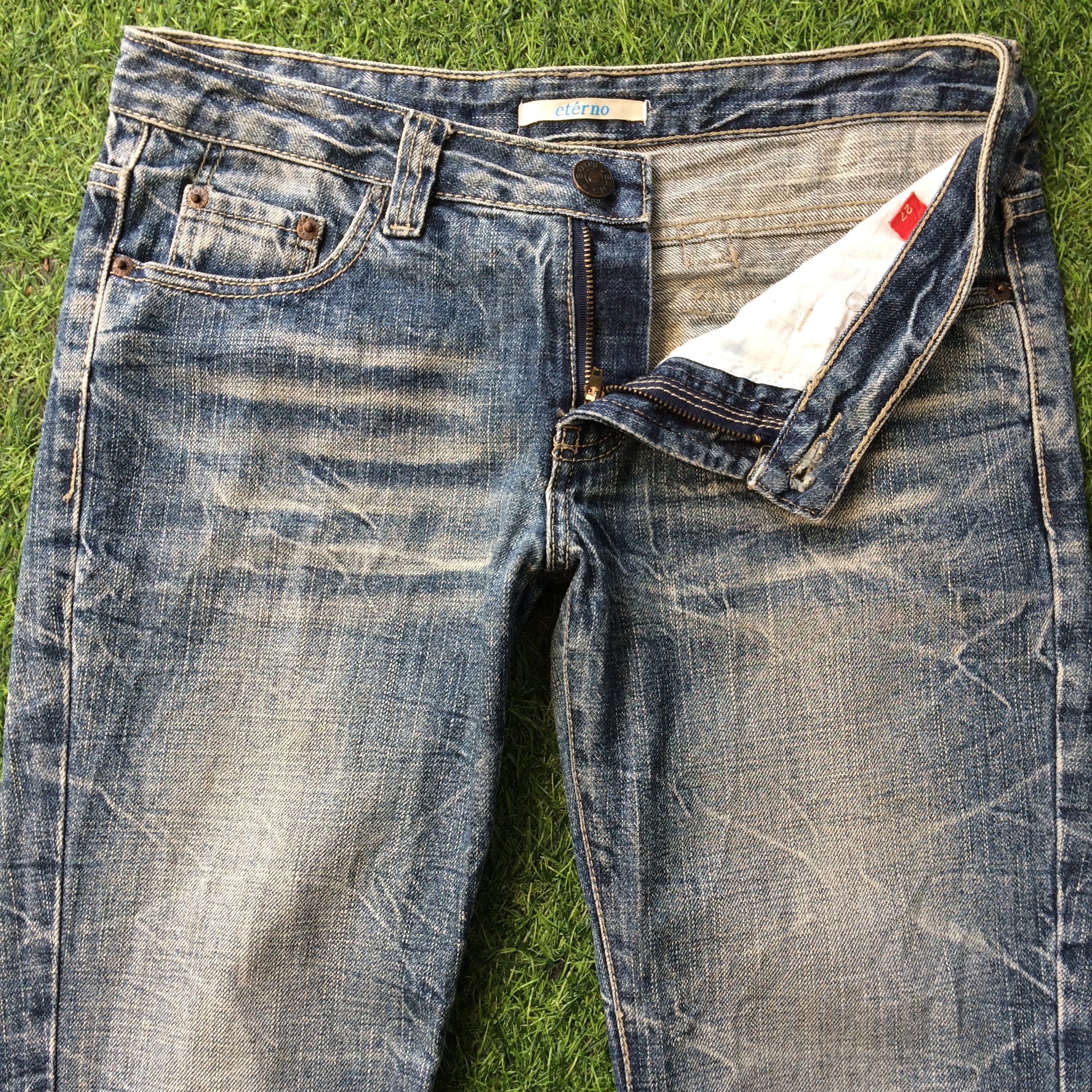 If Six Was Nine Distressed Japanese Low Rise Denim D-533 Size 27" / US 4 / IT 40 - 4 Thumbnail