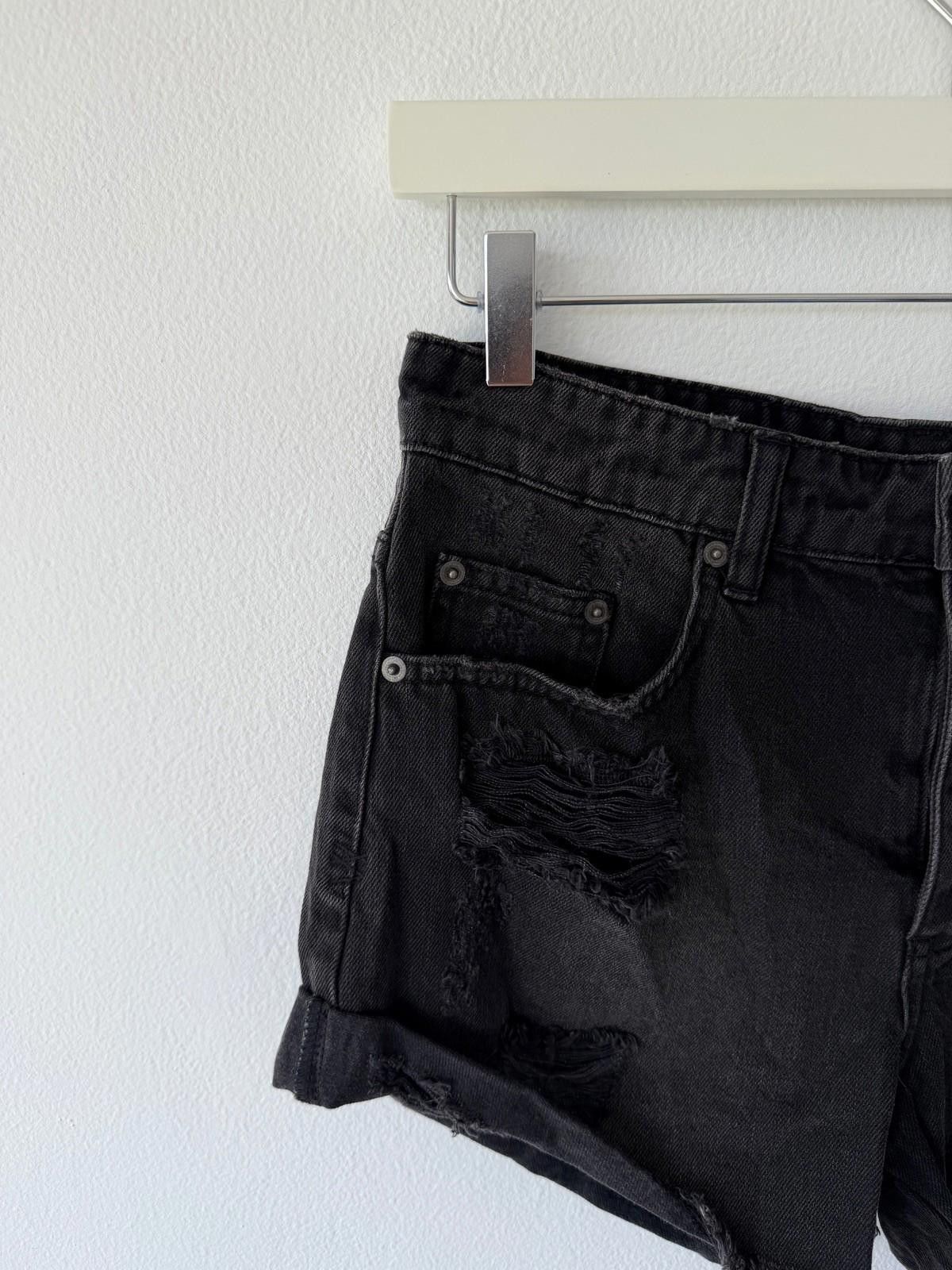 Ksubi new ksubi womens denim rollin out shorts black 25 7 Size 23" - 2 Thumbnail