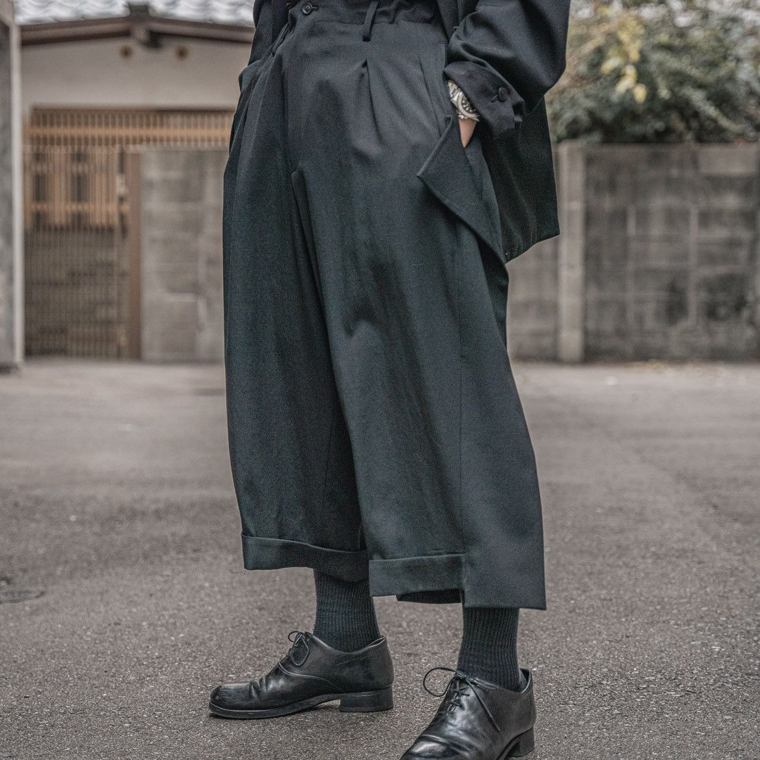 Yohji Yamamoto Yohji Yamamoto Pour Homme - W/Gabardine Mackin Pants Size US 30 / EU 46 - 2 Thumbnail