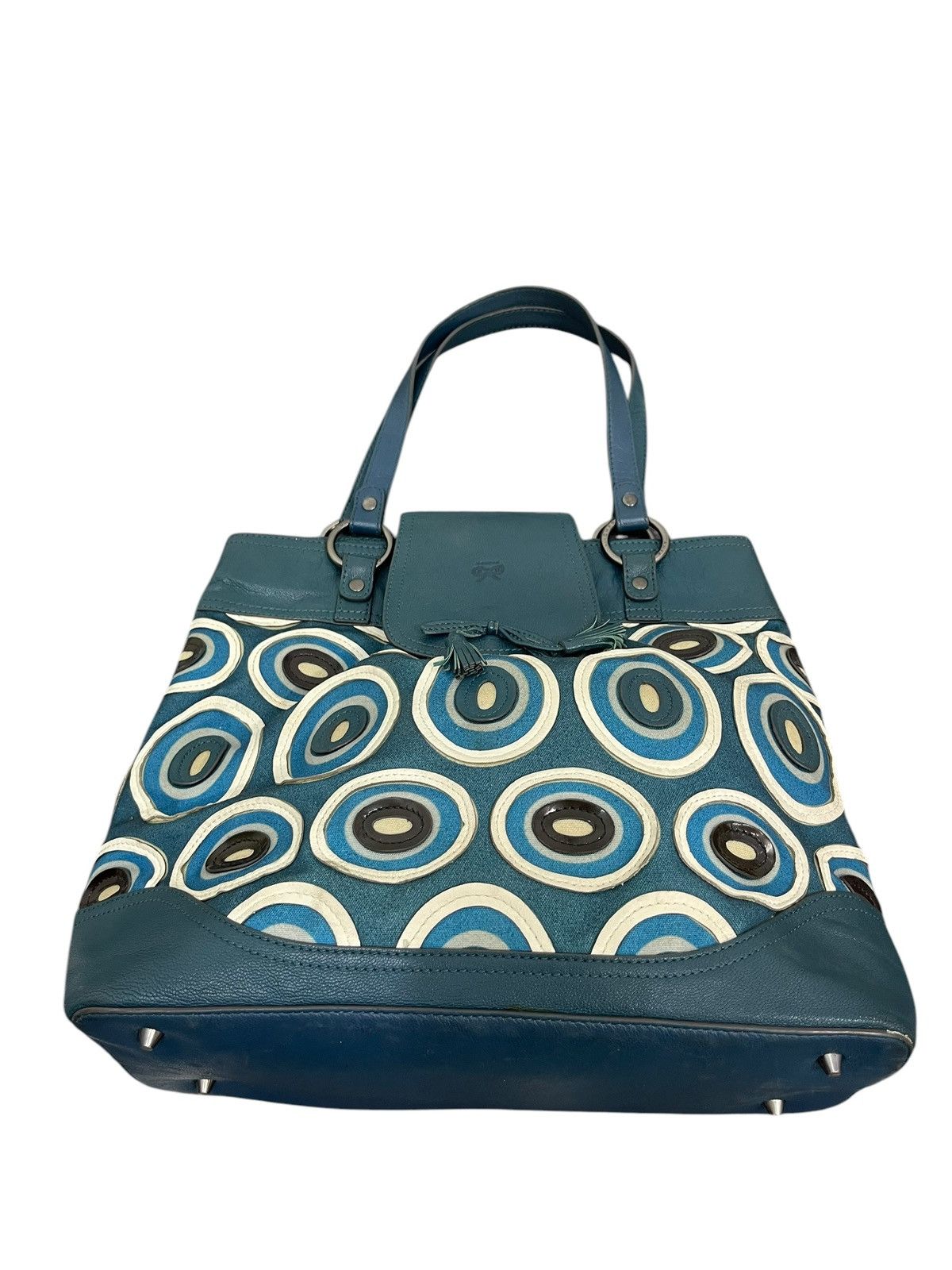Anya Hindmarch Leather Cotton Anya Hindmarch London Tote Shoulder Bag 1🟩7 Size ONE SIZE - 7 Thumbnail