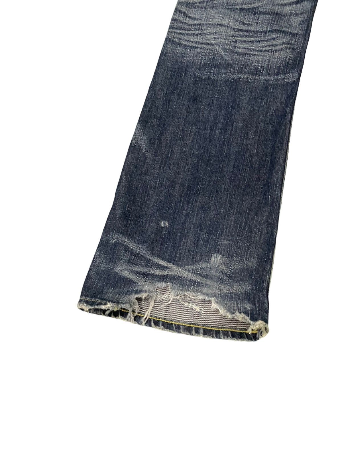 Edwin Flare Jeans Edwin Japan Distress Low Rise Boot Cut 8🟦5 Size US 31 - 16 Thumbnail