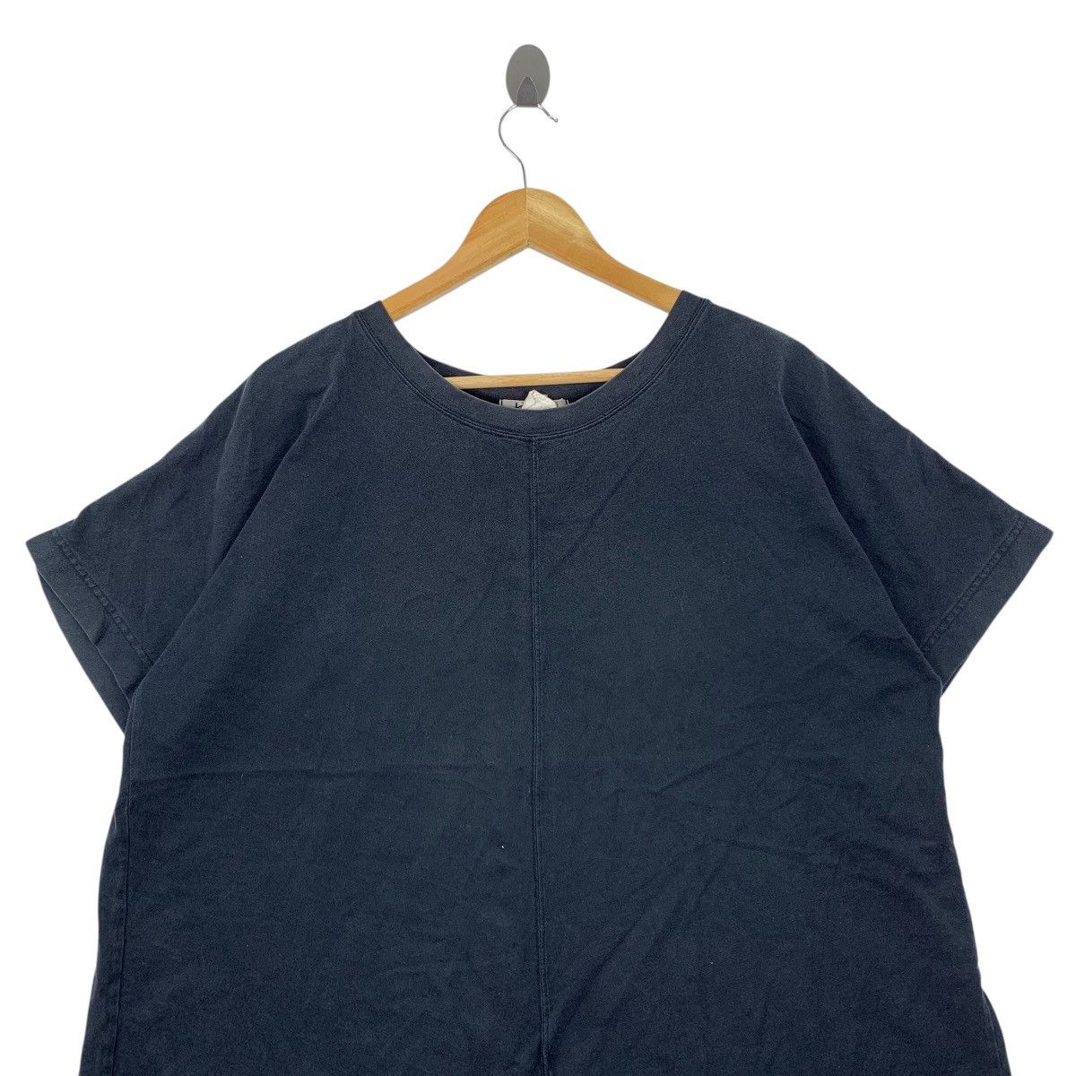 Japanese Brand BX BI:-EKS Japanese Brand Plain Oversize Baggy Shirt Size XXL / US 16-18 / IT 52-54 - 2 Thumbnail