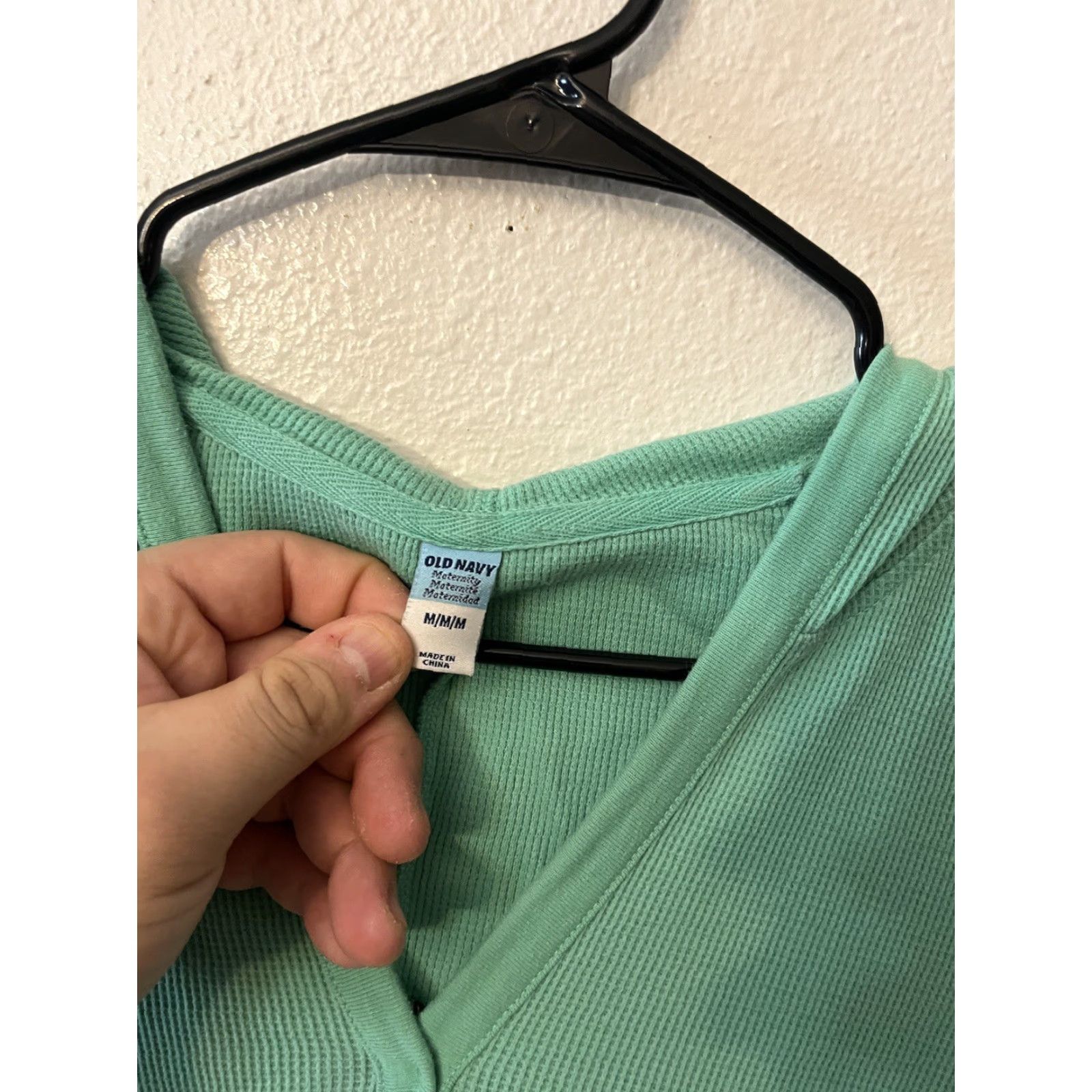 Old Navy VINTAGE Old Navy Womens Hoodie Tunic Top Long Sleeve Green Casual Fall Spring Winter Shirt M Size M / US 6-8 / IT 42-44 - 3 Thumbnail