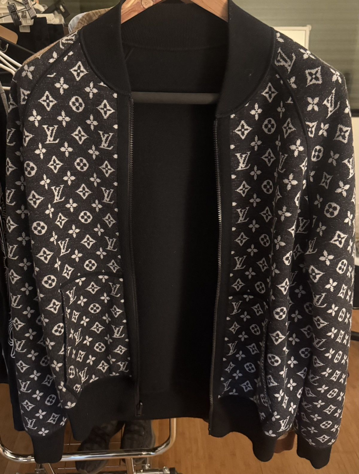 Louis Vuitton Louis Vuitton Reversible Monogram Knit Bomber Jacket Size US M / EU 48-50 / 2 - 1 Thumbnail