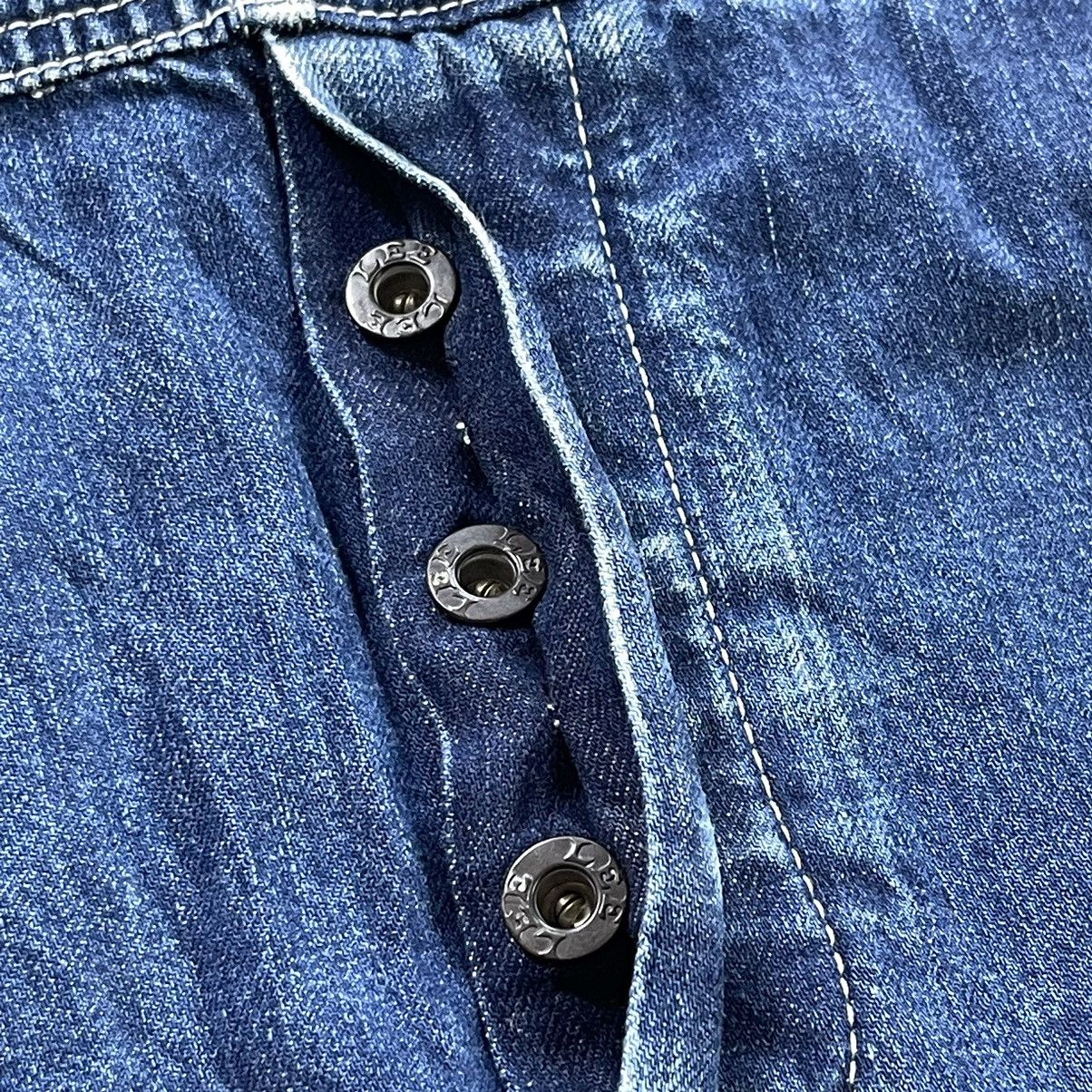 Lee × Vintage Rare! Vintage Lee Union Made Denim Patina Overall Skirt Size M / US 6-8 / IT 42-44 - 11 Thumbnail
