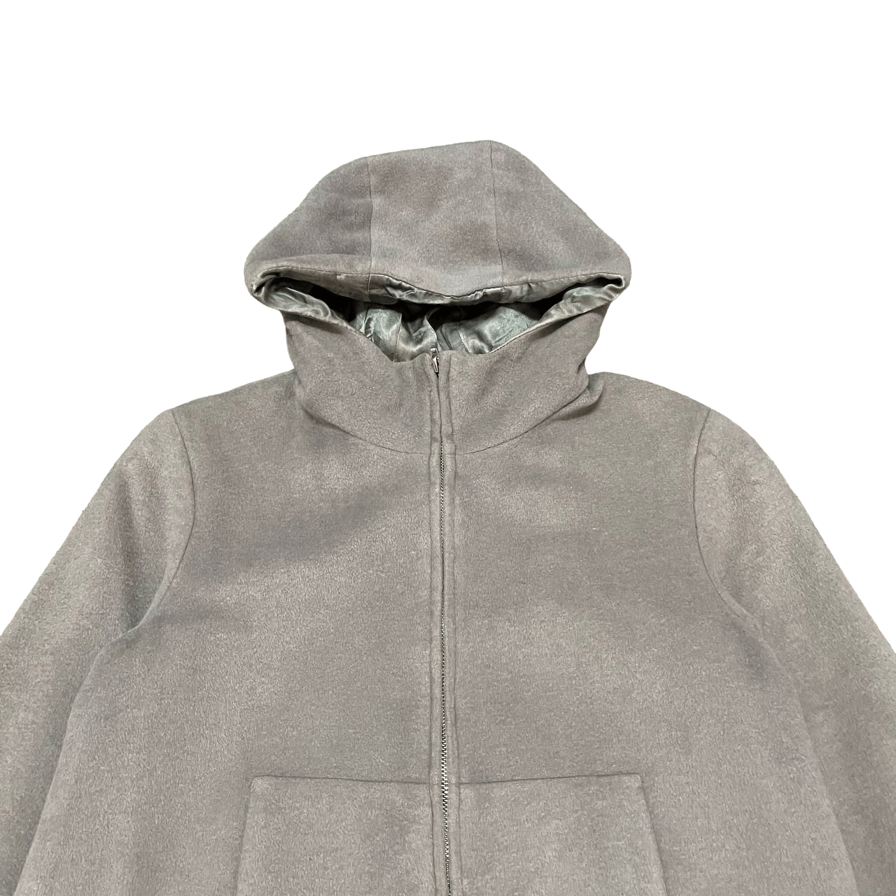 agnes b. Vintage Agnes B. Wool Hooded Zipper Coat Size US S / EU 44-46 / 1 - 2 Thumbnail