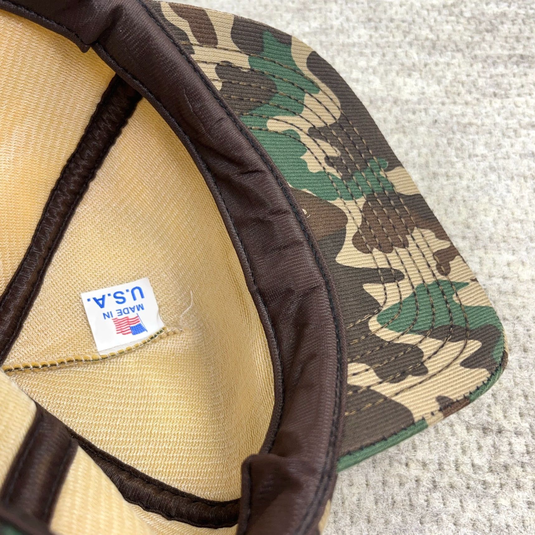 Vintage VINTAGE Camo Trucker Hat Cap SnapBack Made In USA 80s 90s Northern Engraving Size ONE SIZE - 7 Thumbnail