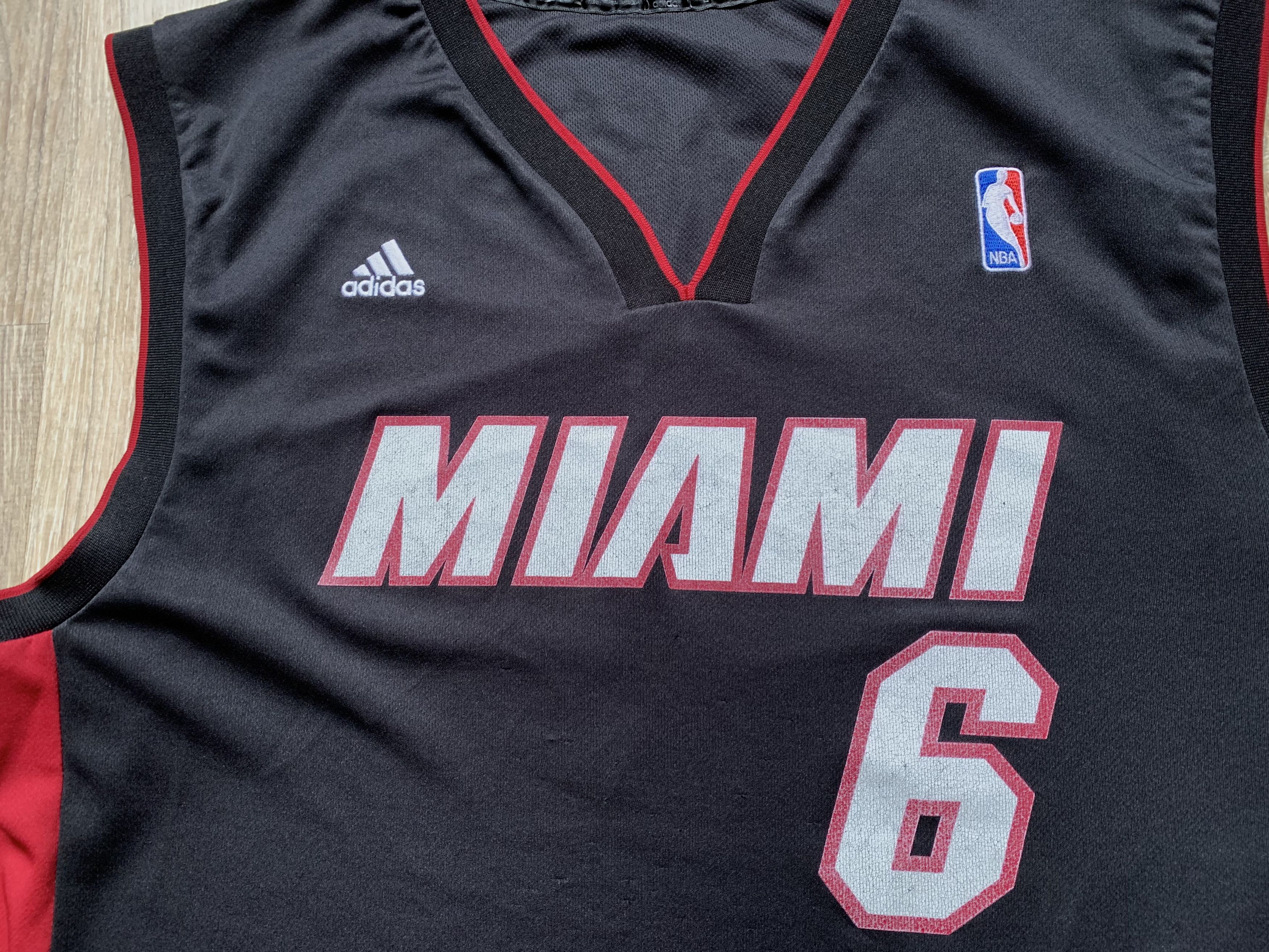 Adidas × NBA × Vintage Adidas Vintage Miami Heat LeBron James #6 Jersey Size US L / EU 52-54 / 3 - 3 Thumbnail