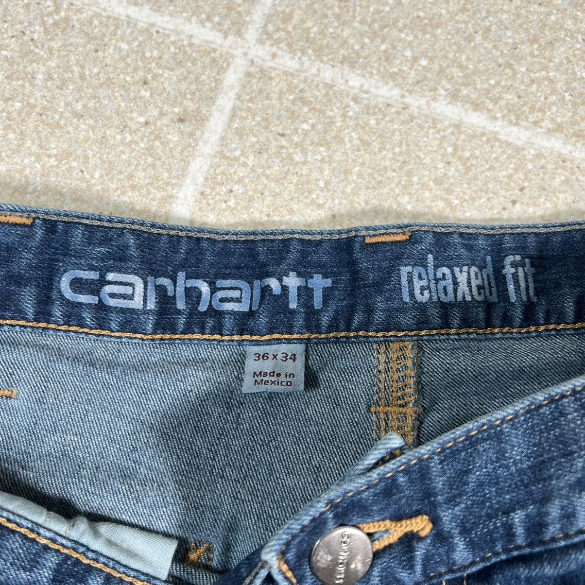 Carhartt Carhartt Carpenter Jeans Men Sz 36x34 Relaxed Fit Denim Blue Size US 36 / EU 52 - 5 Thumbnail
