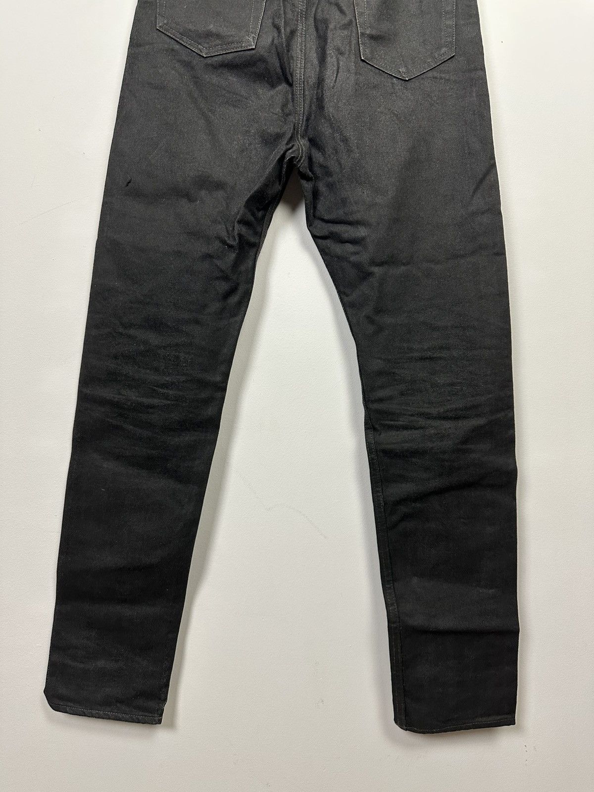 Rick Owens Drkshdw DRKSHDW Waxed Collapse Cut Denim Size US 31 - 6 Thumbnail