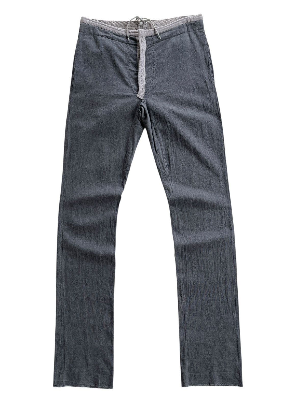 Carol Christian Poell CCP Spring02 PM1602WARP Grey Straight Pants Size US 29 - 1 Thumbnail