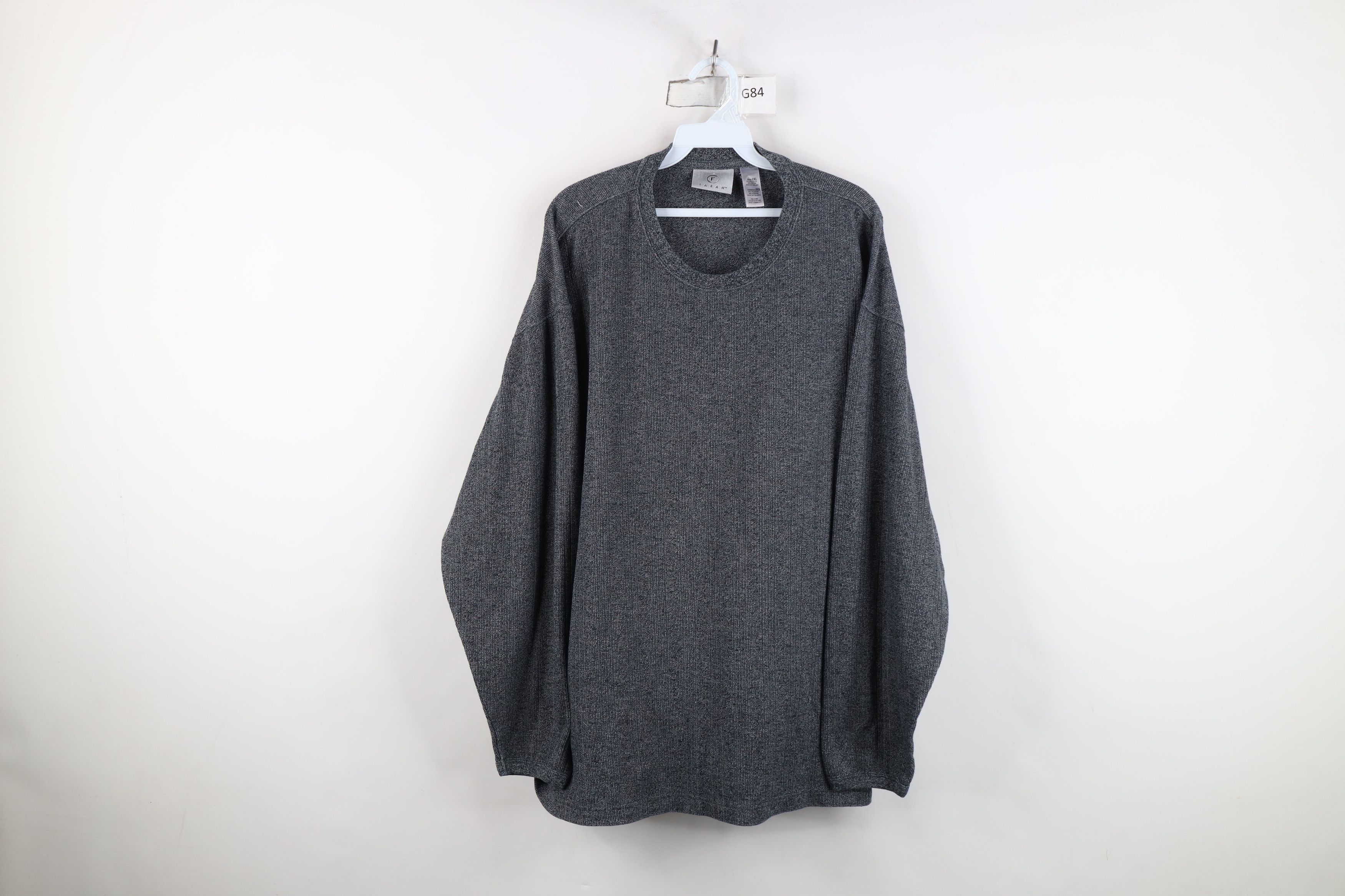 Vintage Vintage 90s Y2K Streetwear Ribbed Knit Long Sleeve T-Shirt Size US XXL / EU 58 / 5 - 1 Thumbnail