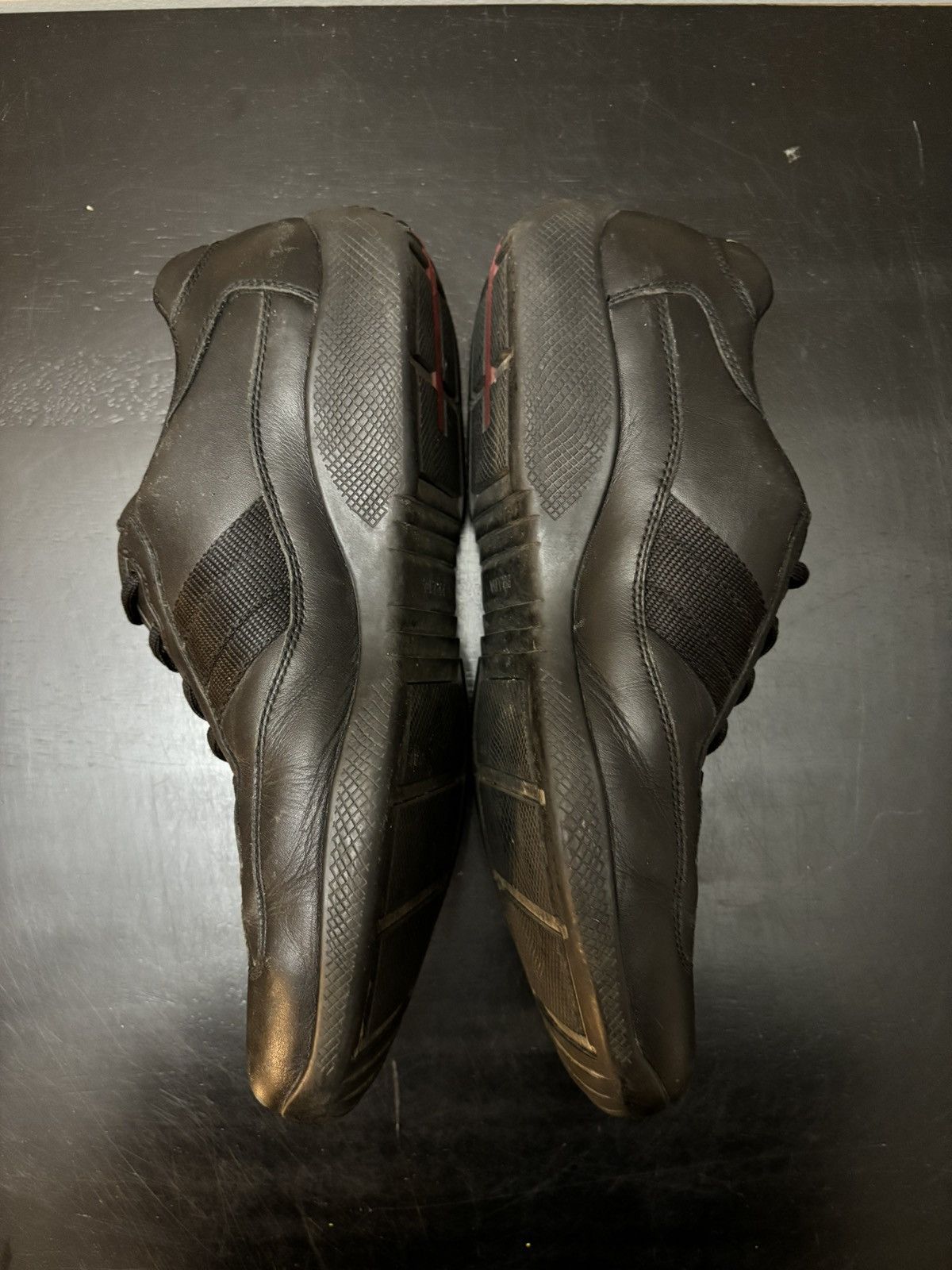 Prada Prada America’s Cup Retro Leather Eagle Black Size US 8.5 / EU 41-42 - 3 Thumbnail