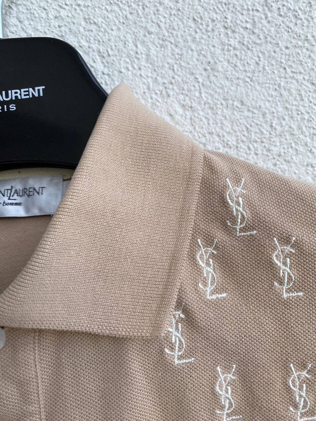 Yves Saint Laurent Monogram YSL Polo Beige YSL T-shirt YSL Shirt Size US M / EU 48-50 / 2 - 11 Thumbnail