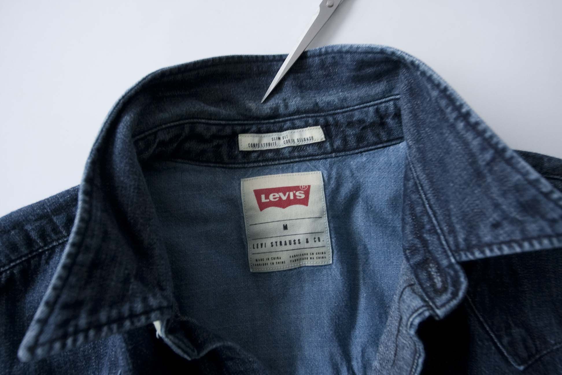 Levi's Levis Shirt Denim Slim Fit Size M Snap Pearl Button Size US M / EU 48-50 / 2 - 5 Thumbnail