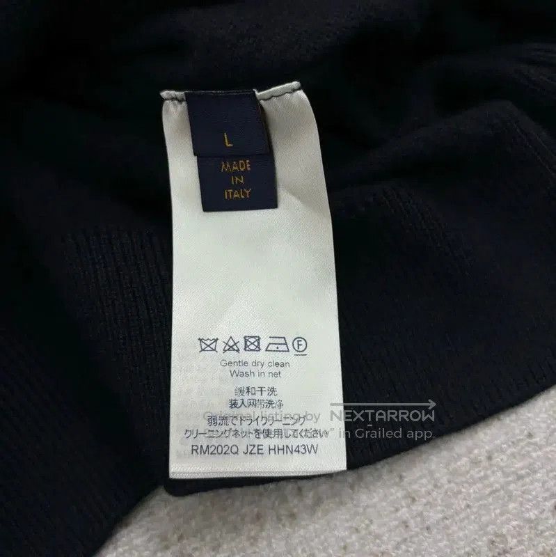 Louis Vuitton Louis Vuitton Black Cotton Hooded Knit Sweater . Size US L / EU 52-54 / 3 - 5 Thumbnail