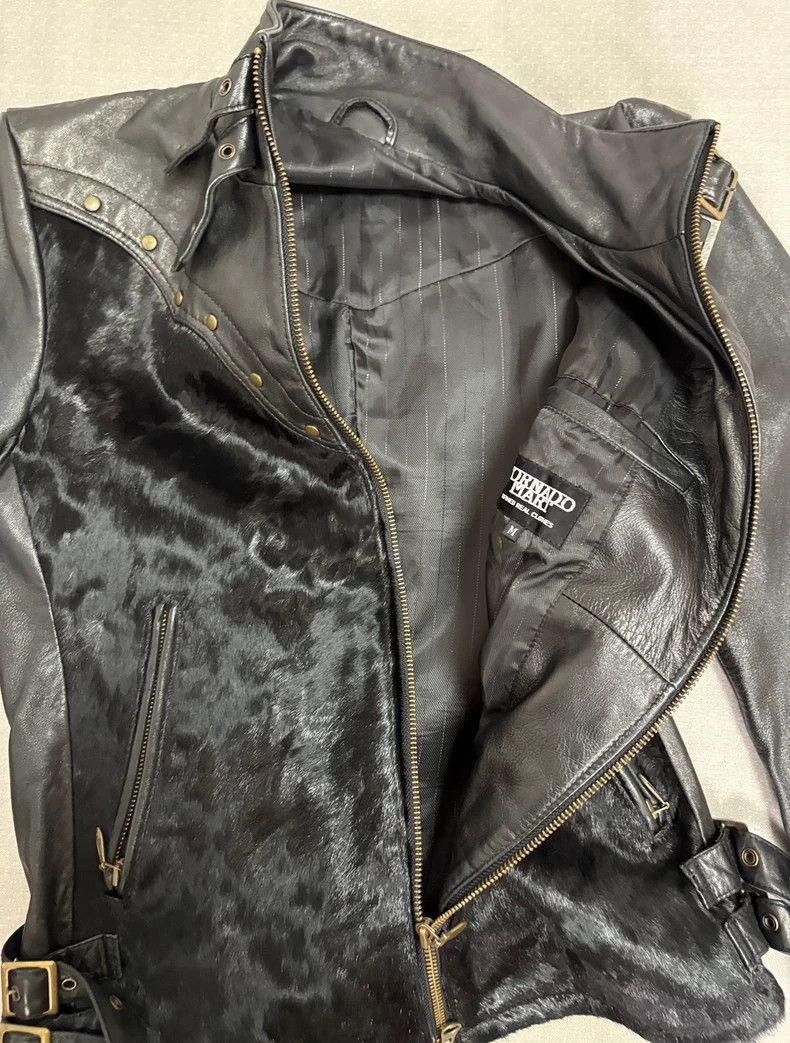 Yohji Yamamoto Vintage Mixed Material Leather Jacket-2506 Size M / US 6-8 / IT 42-44 - 5 Thumbnail